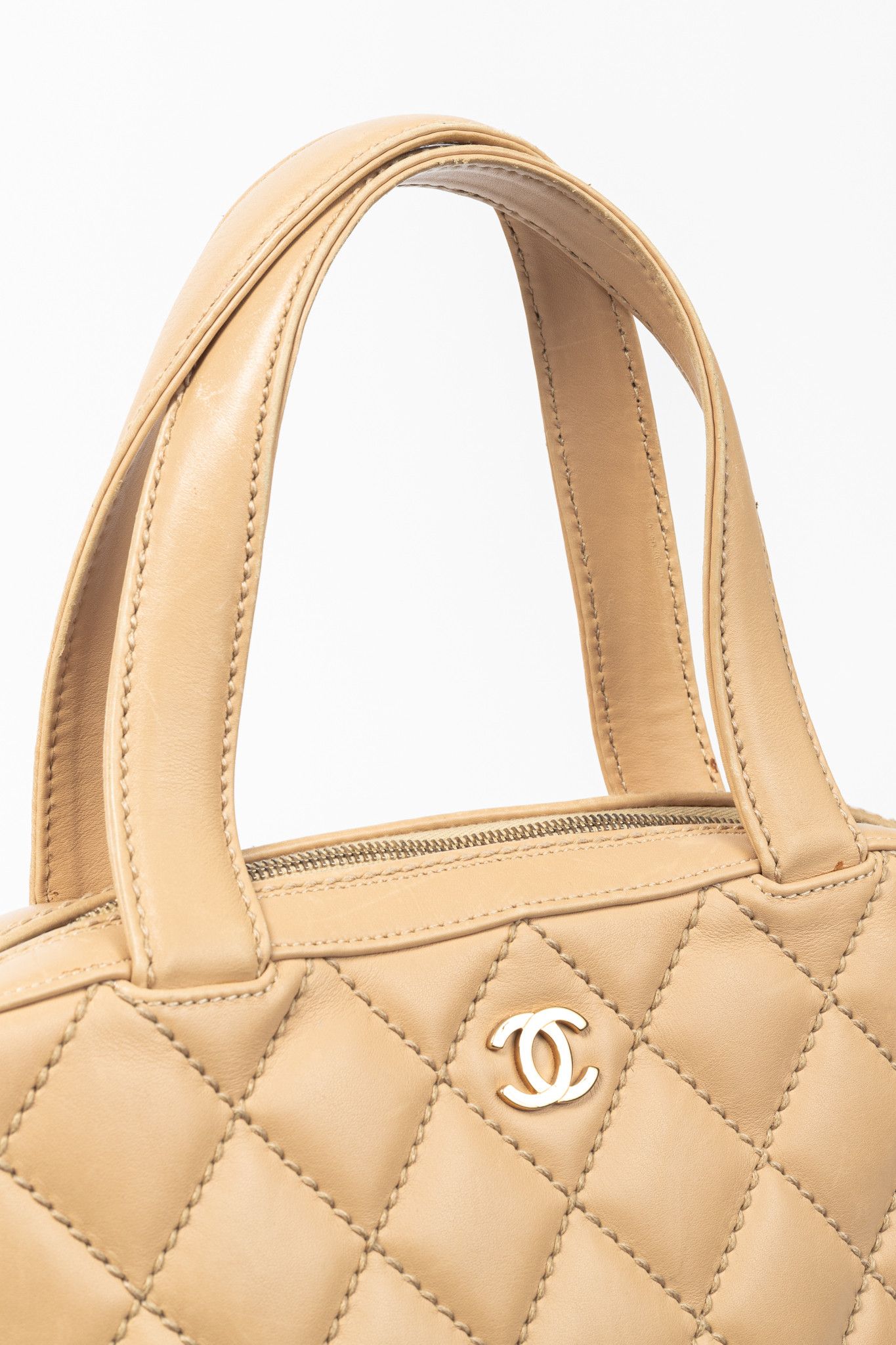 Chanel Chanel Wild Stitch Sand CC Quilted Leather Tote Size ONE SIZE - 7 Thumbnail