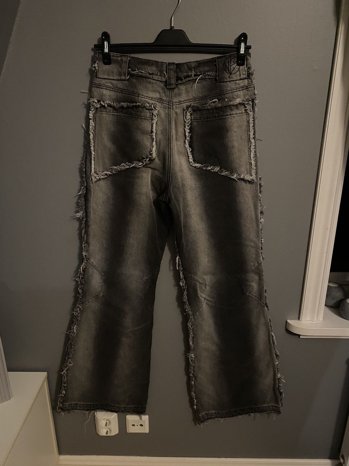 FLARED DENIM 002 GREEN/BLUE – NO/FAITH STUDIOS