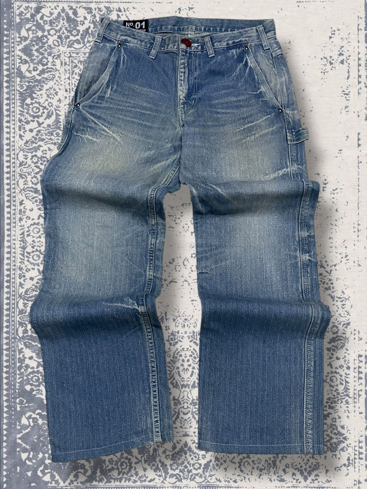 Designer × Japanese Brand × Vintage Vintage Japan Designer Rattle Trap Carpenter Mudwash Denim Size US 30 / EU 46 - 1 Thumbnail
