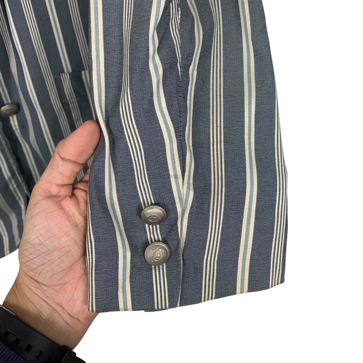 United Colors Of Benetton United Color Of Benetton Stripe Casual Jacket Size M / US 6-8 / IT 42-44 - 13 Thumbnail