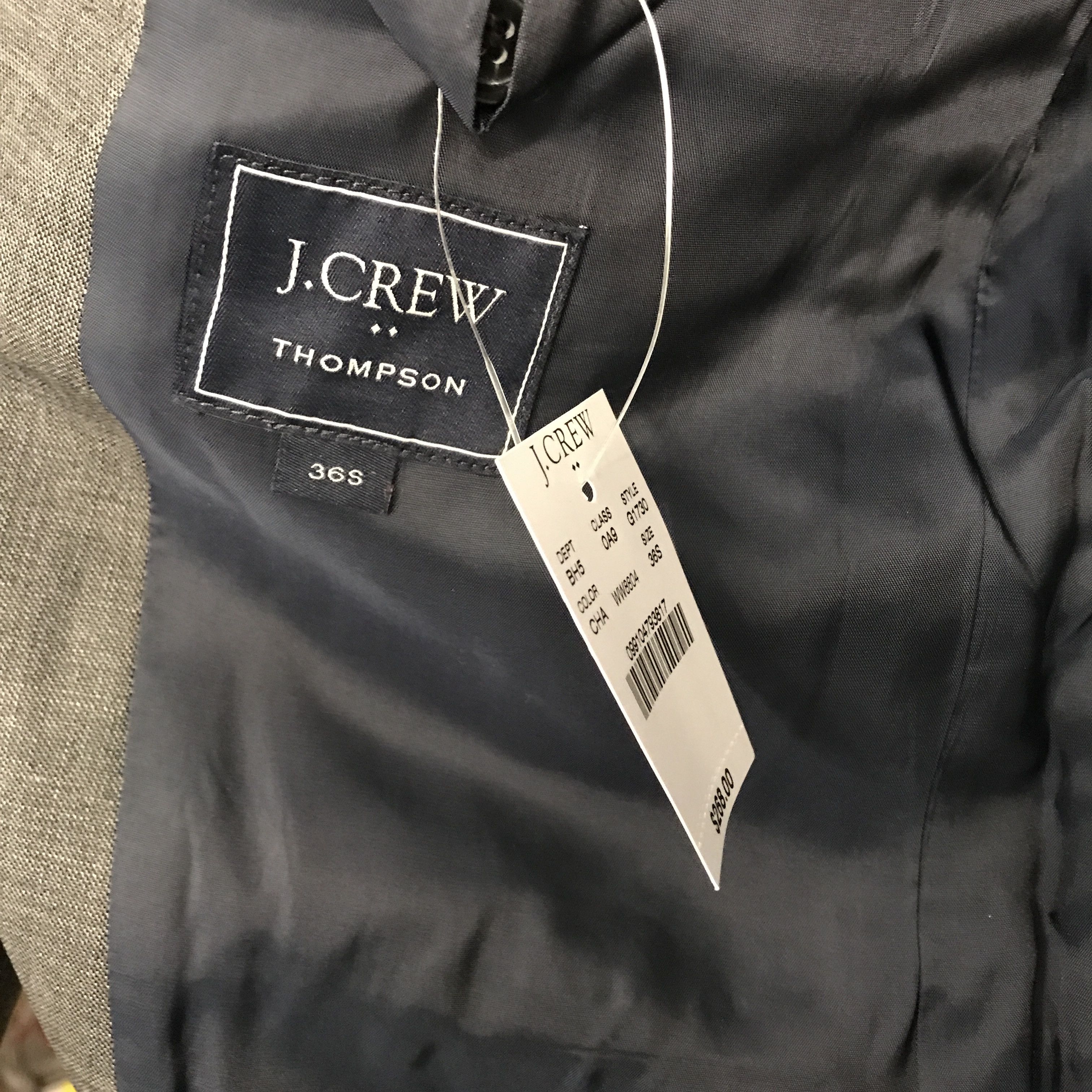 J.Crew Thompson 2-Piece Suit Size 36S - 2 Thumbnail