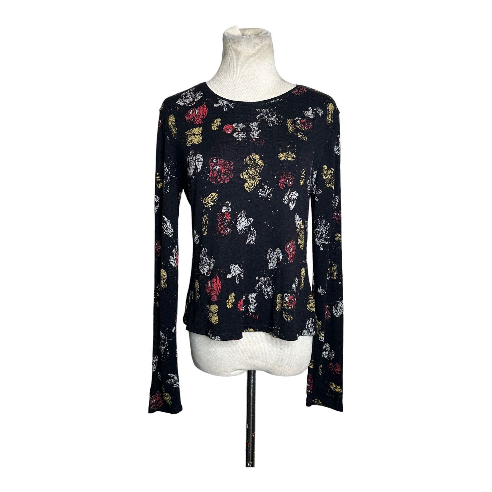 Desigual Desigual Slim Black Little Mickey Mouse print T-shirt sz XL Size XL / US 12-14 / IT 48-50 - 19 Thumbnail