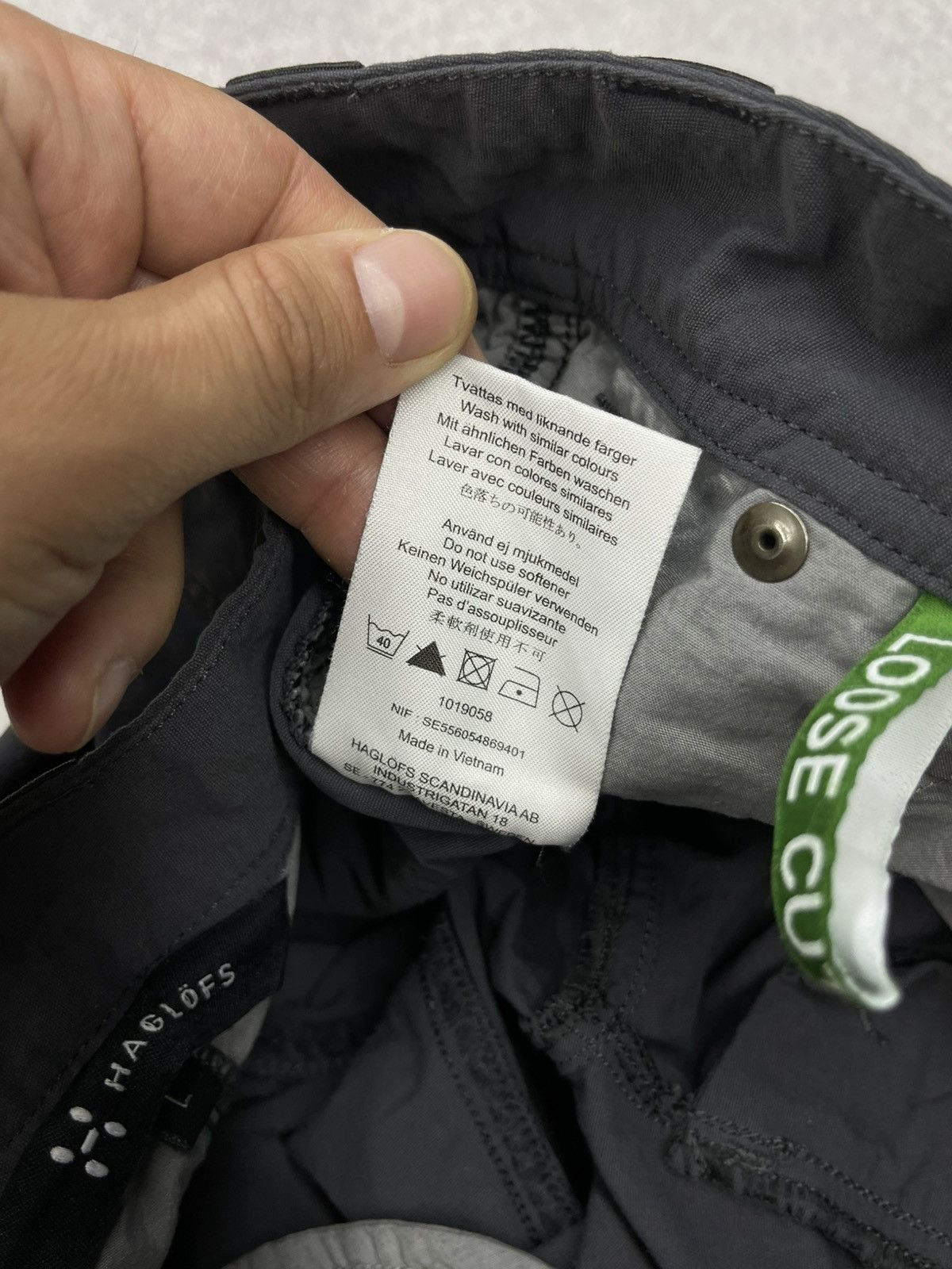 Haglofs Mens Haglofs Nylon Grey Pants Outdoor Gorpcore Size US 34 / EU 50 - 14 Thumbnail