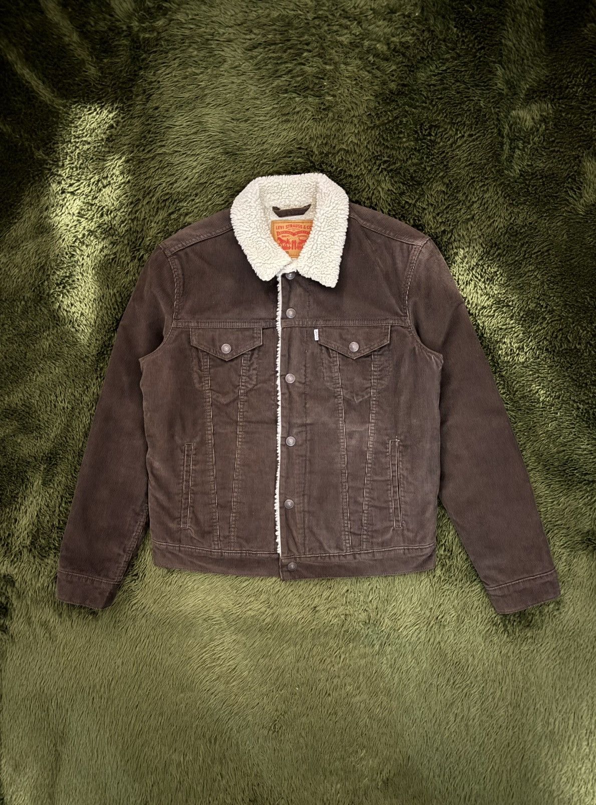 Levi's [M] Levi’s Type III Corduroy Sherpa Jacket (Brown) Size US M / EU 48-50 / 2 - 1 Thumbnail