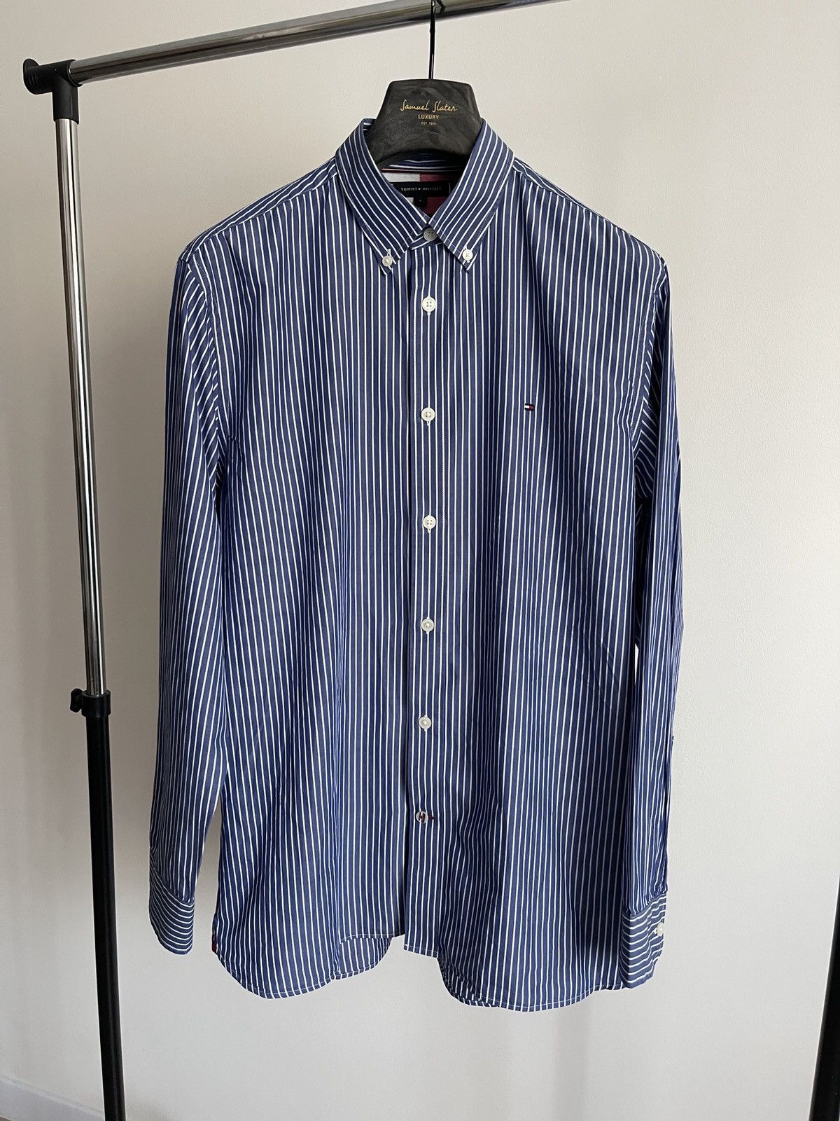 Tommy Hilfiger Tommy Hilfiger Stripe Button-Down Shirt L-XL Size US L / EU 52-54 / 3 - 1 Thumbnail