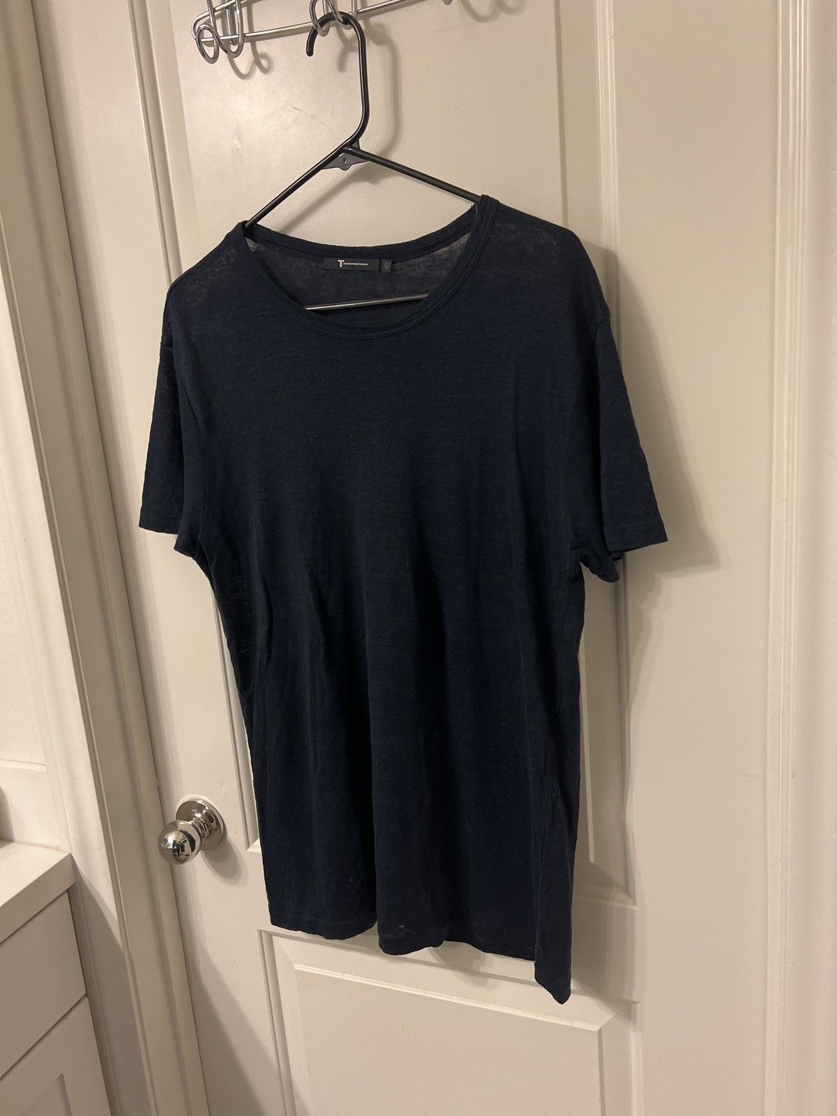 Alexander Wang × T by Alexander Wang T by Alexander Wang sz Medium Linen crewneck Tee Size US M / EU 48-50 / 2 - 2 Thumbnail