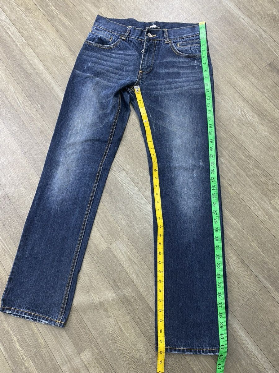 Dolce & Gabbana 2000s Dolce Gabbana Distressed Faded Straight Jeans Luxury Size US 34 / EU 50 - 20 Thumbnail