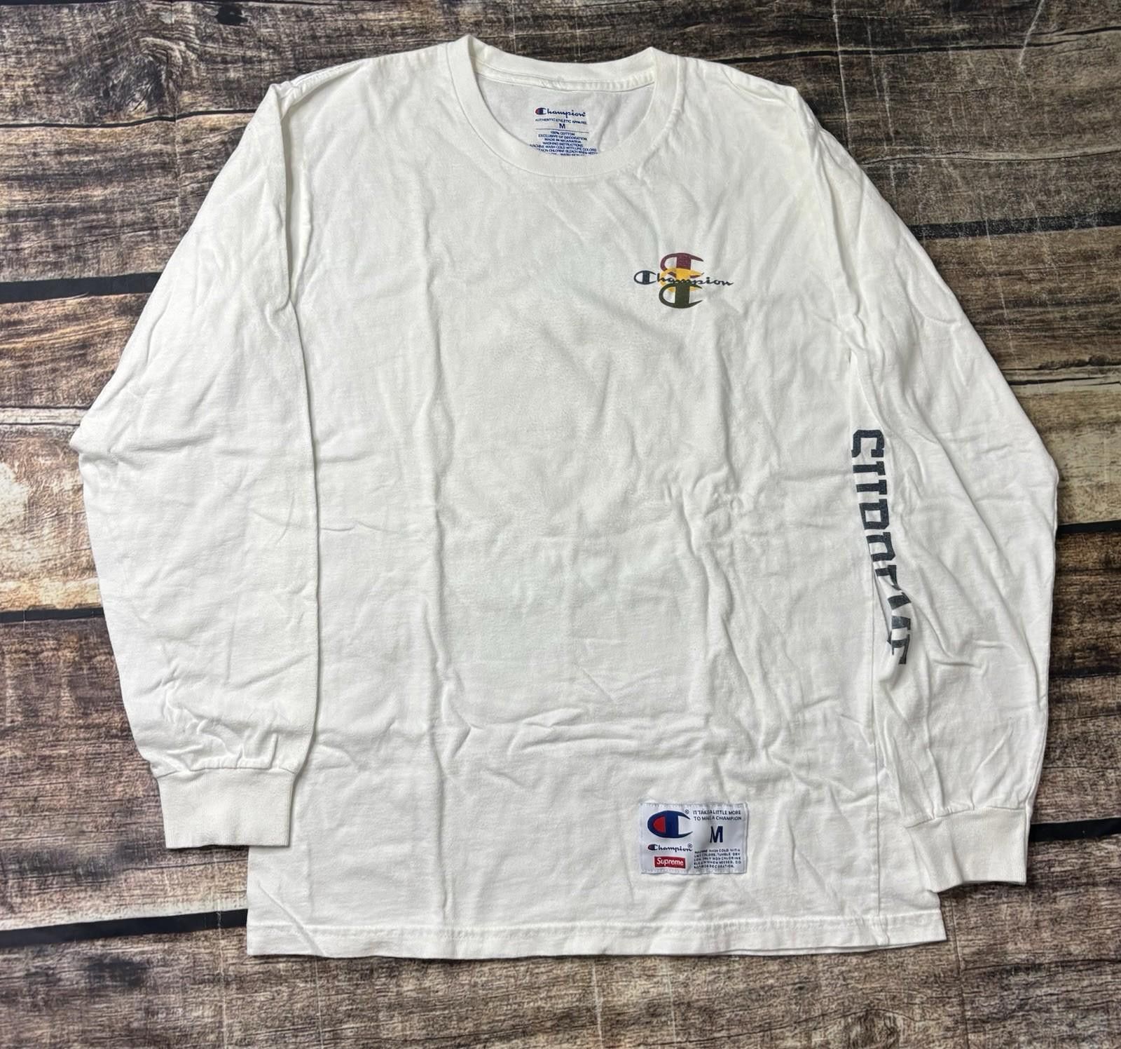 Supreme Champion X Supreme T-Shirt Men's Medium Long Sleeve Size US M / EU 48-50 / 2 - 1 Thumbnail