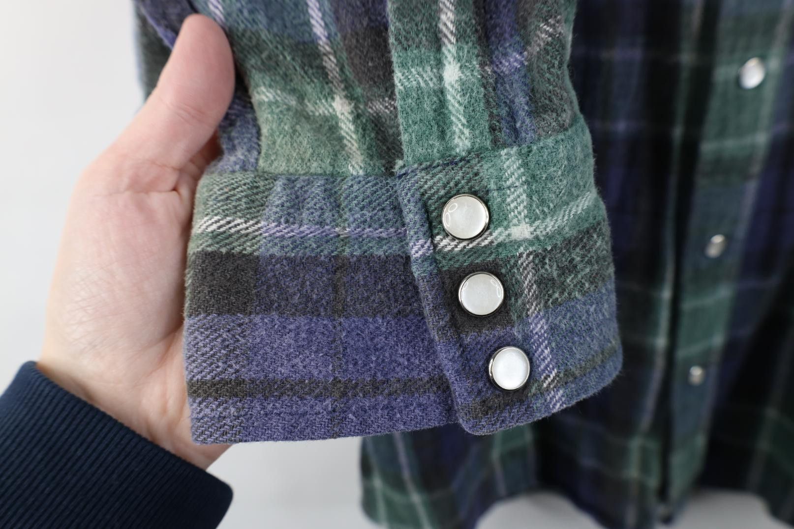 Vintage Vintage 90s Streetwear Heavyweight Snap Button Flannel Shirt Size US XL / EU 56 / 4 - 8 Thumbnail