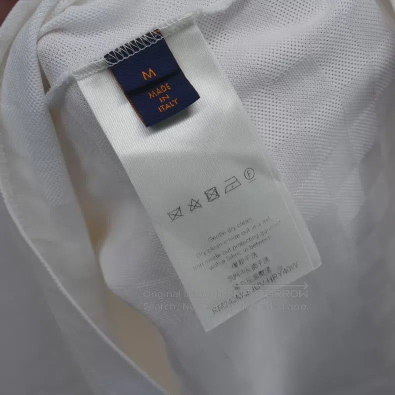Louis Vuitton Louis Vuitton 24FW White Embroidered Checker Short Sleeve Size US M / EU 48-50 / 2 - 4 Thumbnail