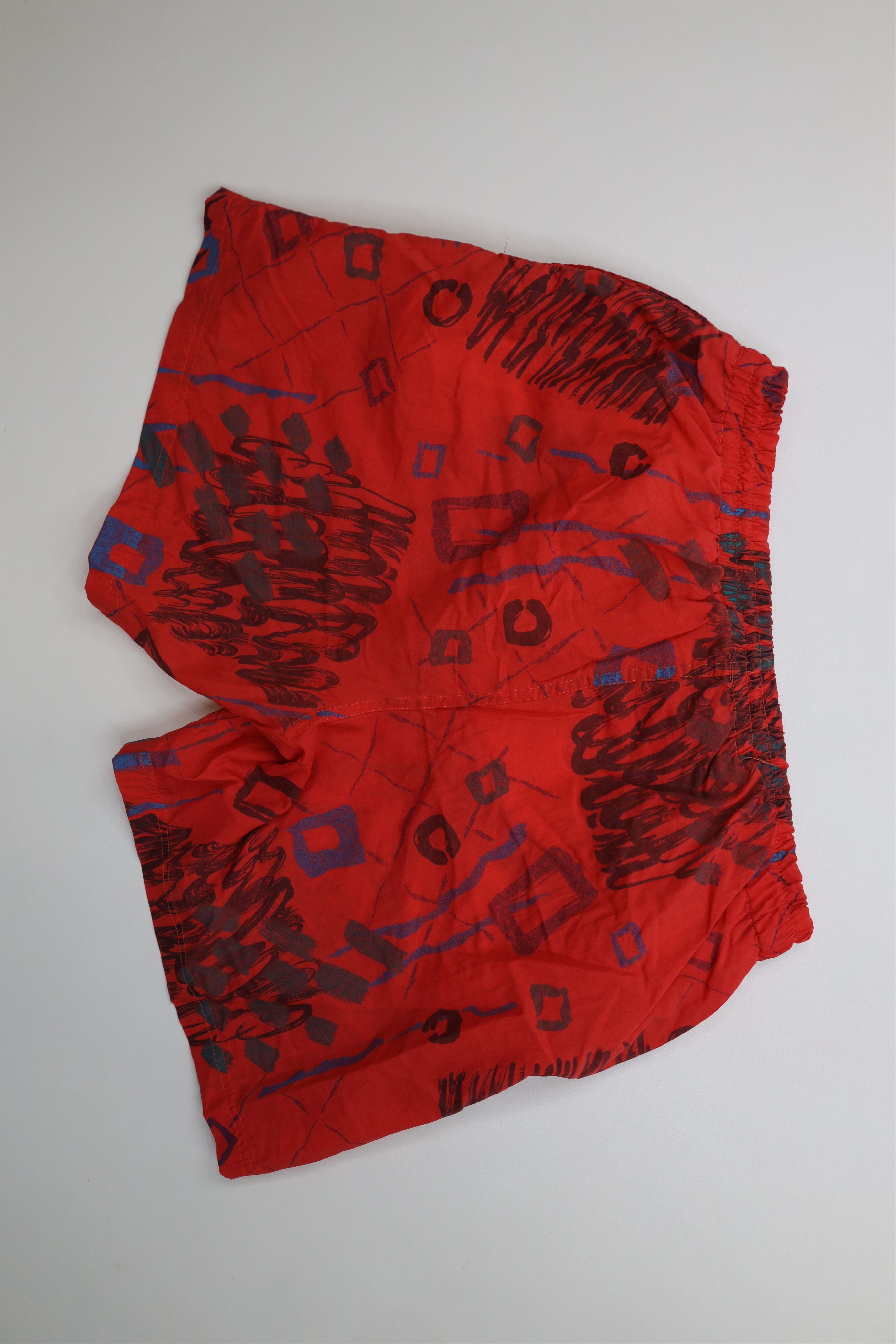 Vintage Vintage 90s Streetwear Lined Surfing Shorts Trunks Red Size US 34 / EU 50 - 9 Thumbnail