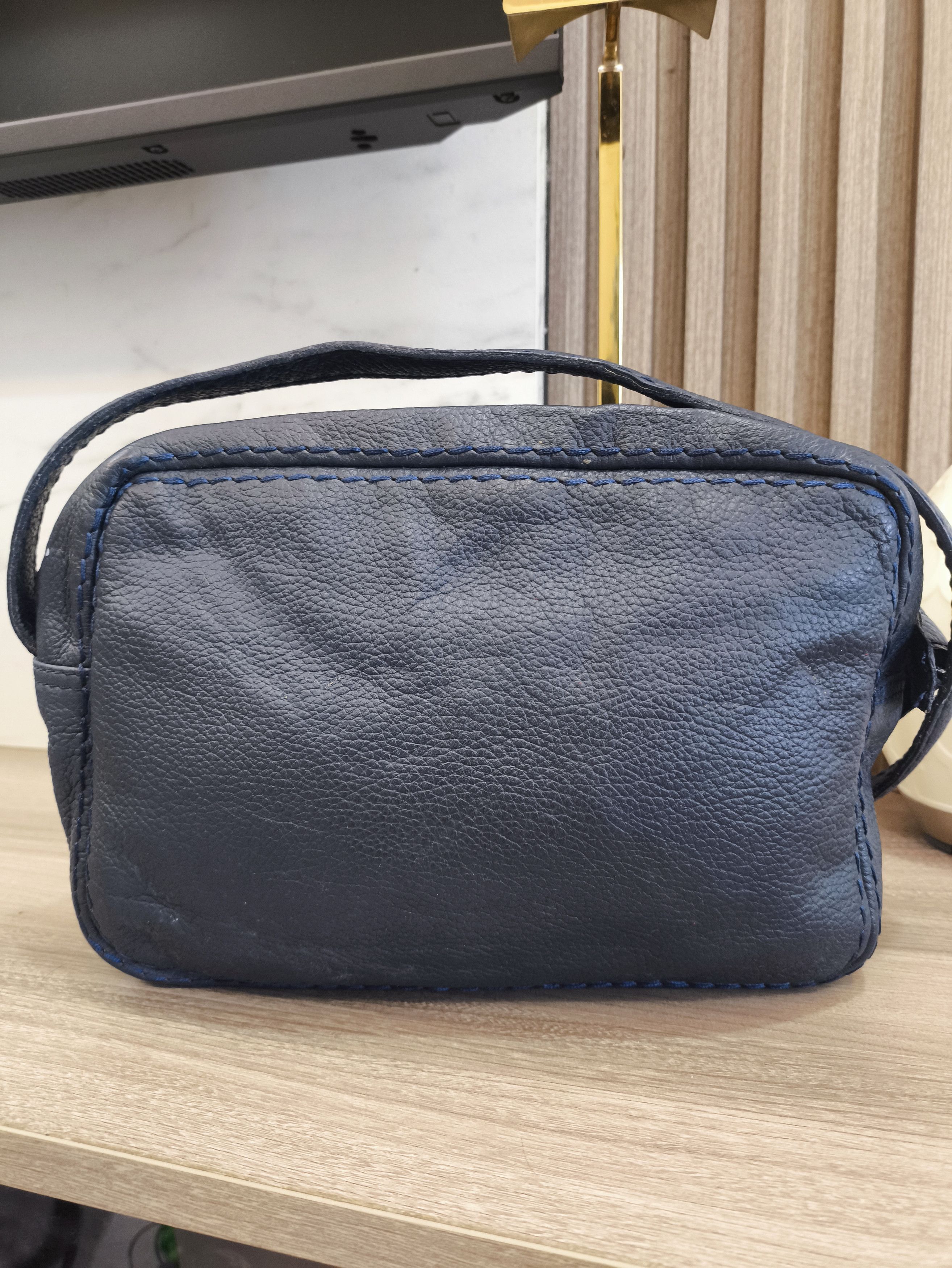 Yves Saint Laurent YSL Leather Crossbody Blue Bag Size ONE SIZE - 4 Thumbnail
