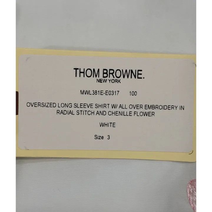 Thom Browne Thom Browne White Button-Up Long Sleeve Shirt -2507 Size US M / EU 48-50 / 2 - 7 Thumbnail