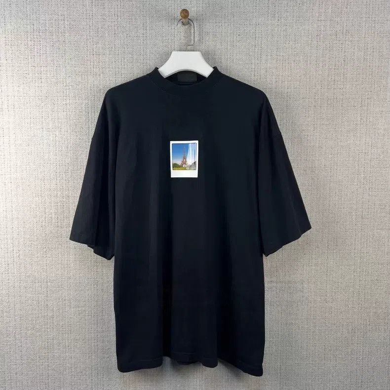 Balenciaga Balenciaga Polaroid photo print round neck loose short-sle Size US M / EU 48-50 / 2 - 1 Thumbnail