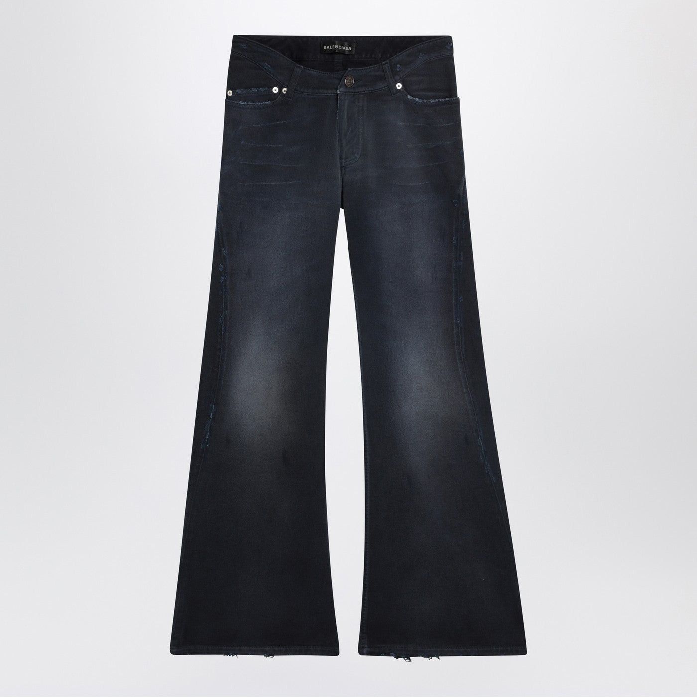 Balenciaga Balenciaga Navy Blue Jeans With Curved Waist Size 28" / US 6 / IT 42 - 1 Thumbnail