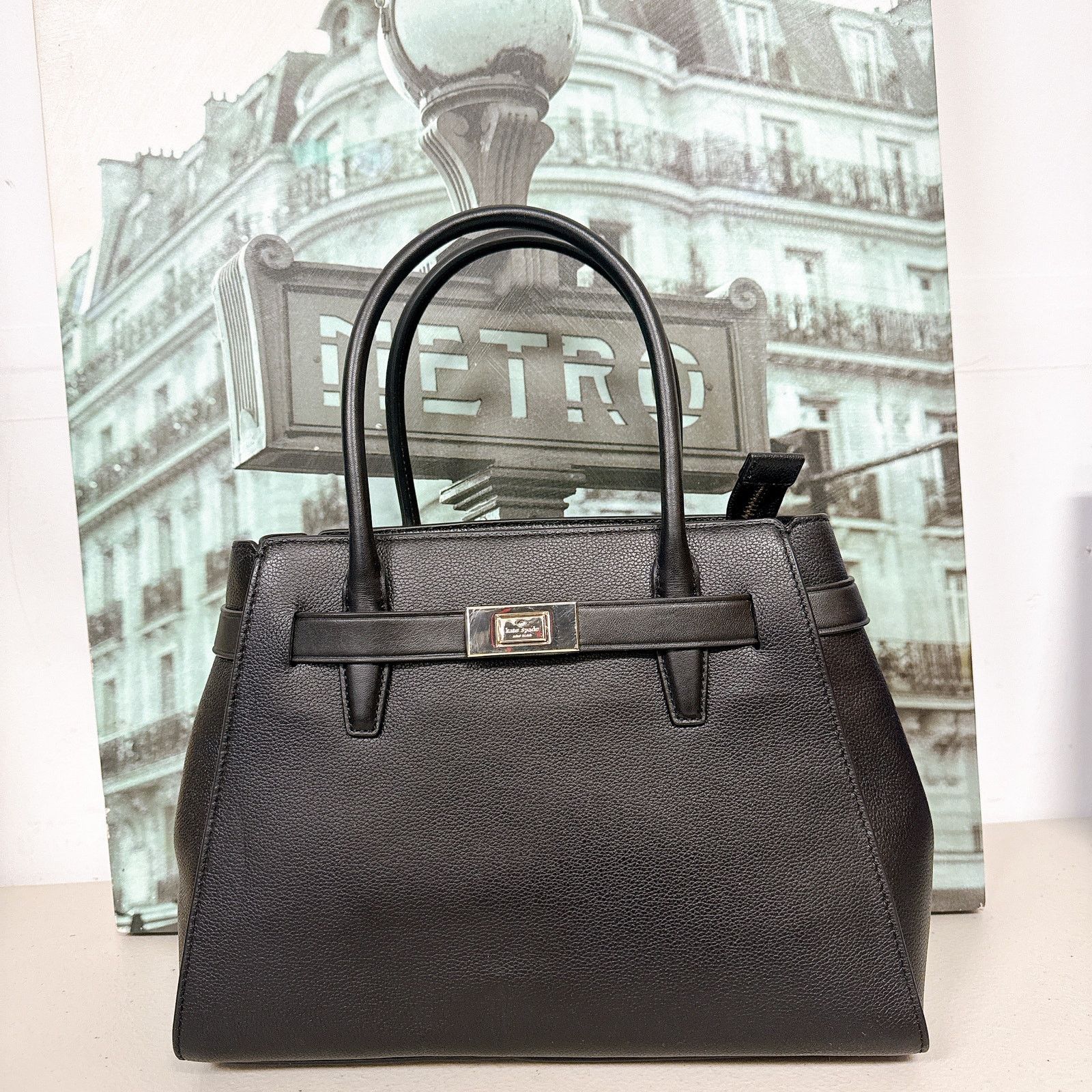 Kate Spade Kate Spade K7349 Lucia Medium Satchel IN Black Size ONE SIZE - 1 Thumbnail