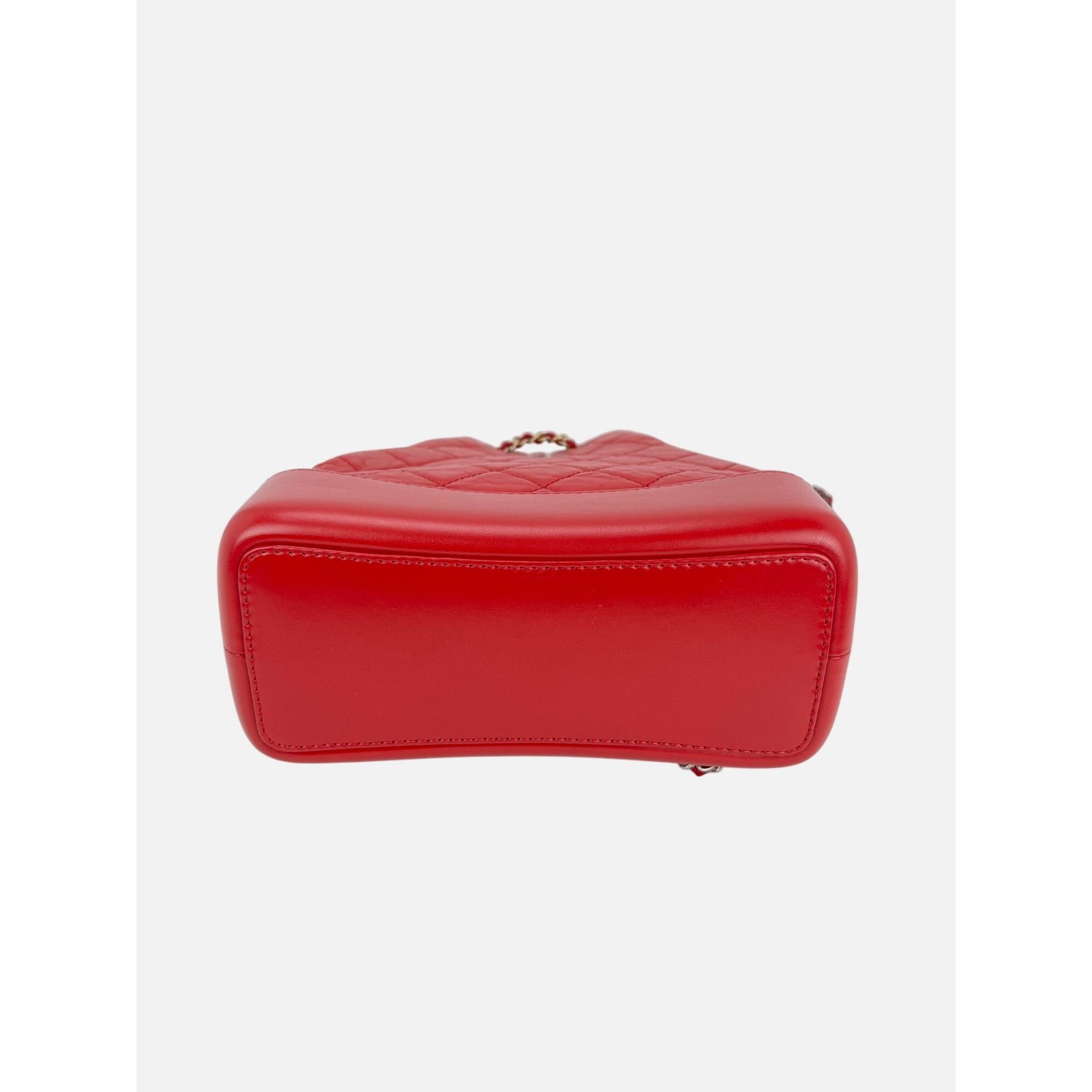 Chanel Chanel Aged Calfskin Quilted Small Gabrielle Red Backpack Size ONE SIZE - 3 Thumbnail