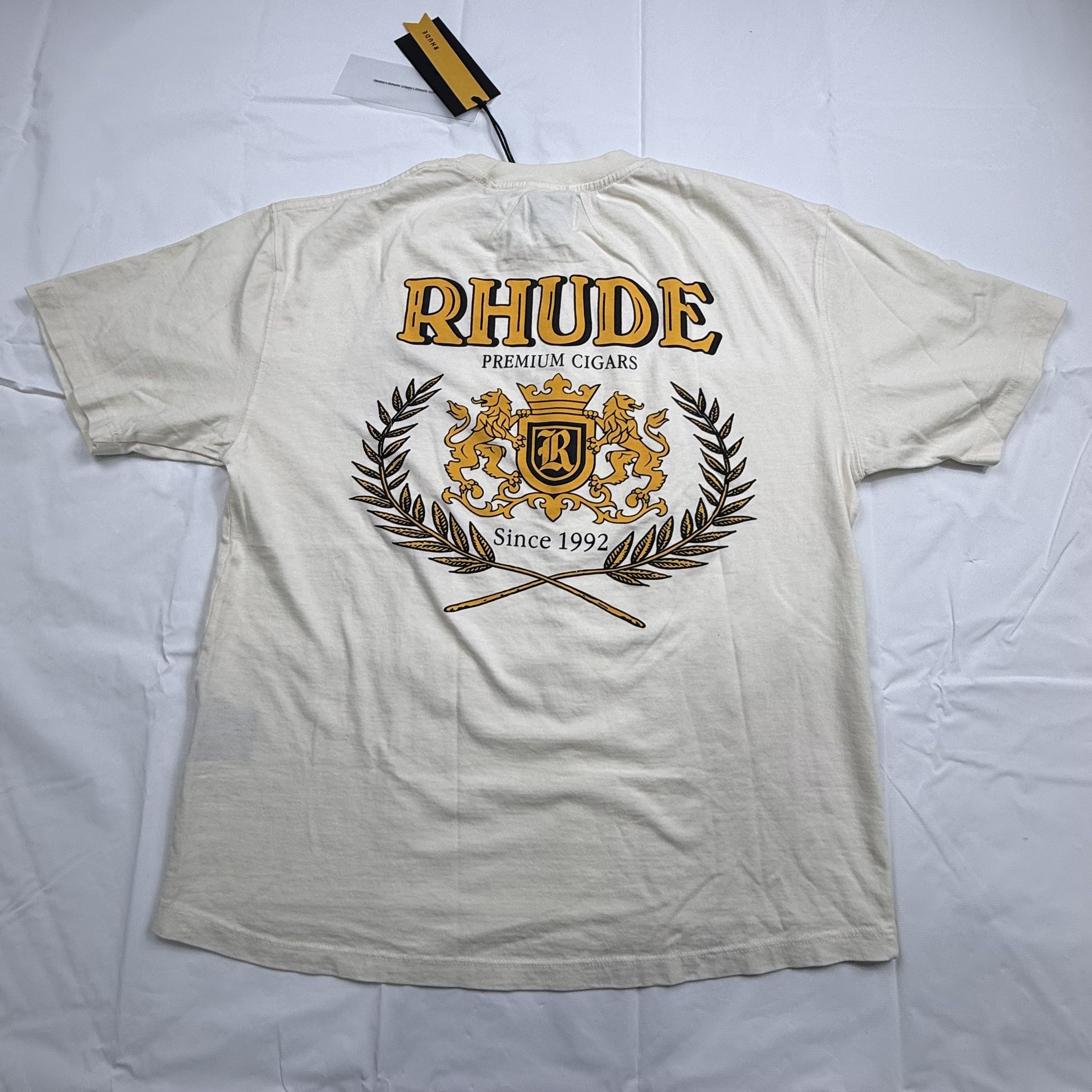 Rhude Premium Cigars Graphic T-Shirt Mens Small