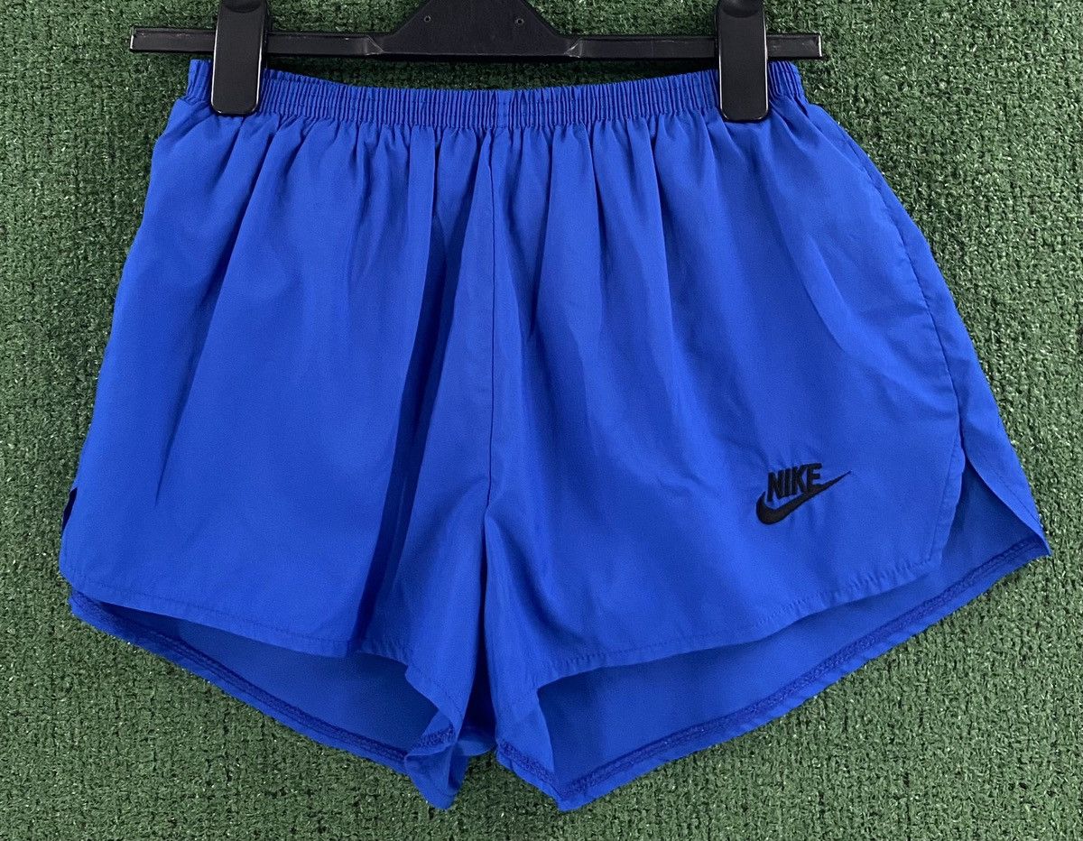 Nike VTG 90’s Nike Spellout Embroidered Lined Sprinter Shorts Med Size US 34 / EU 50 - 1 Thumbnail