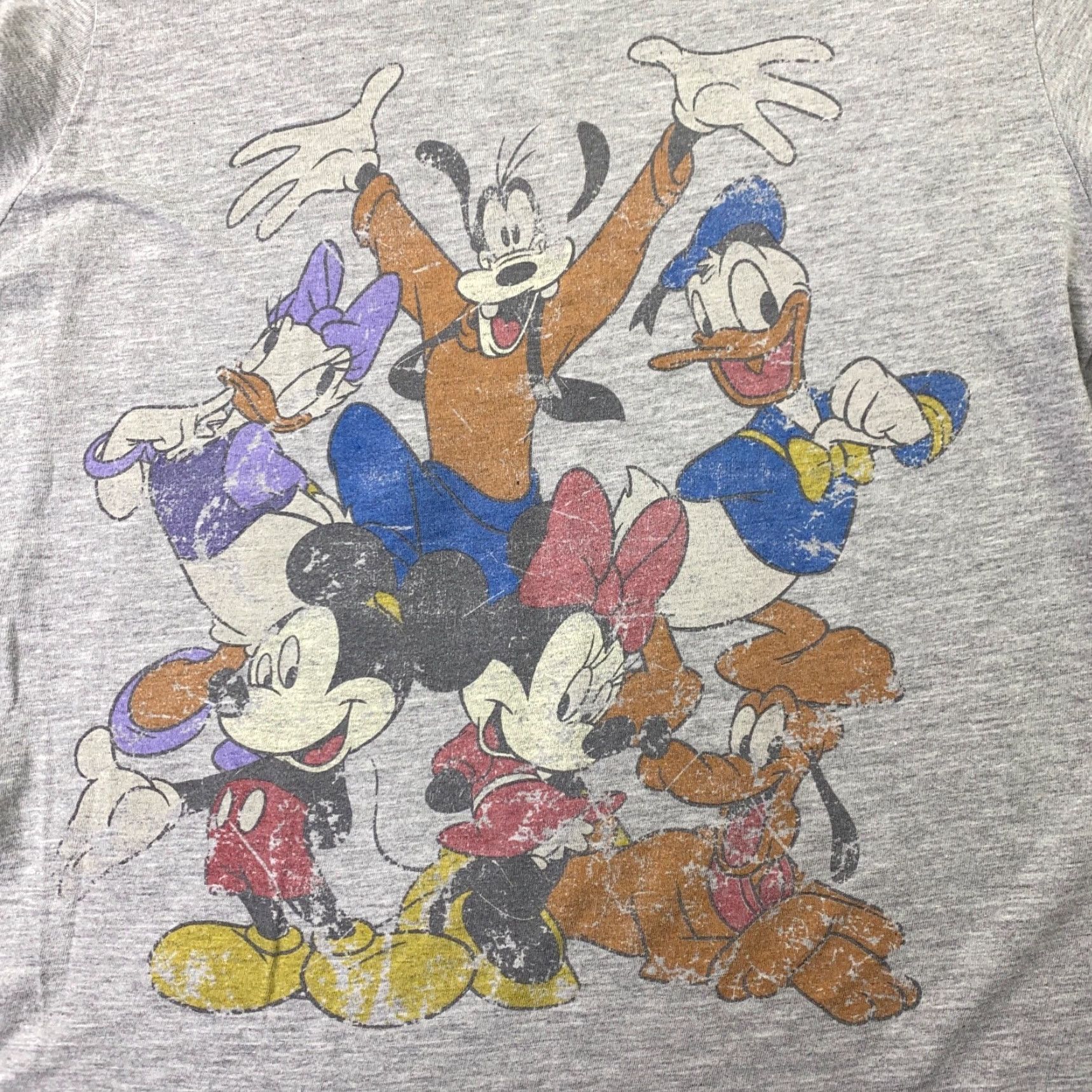 Disney Disney Shirt XL Gray Womens Juniors Casual Travel Cotton Jersey Round Neck Short Sleeve Basic 15/17 90s? Wait not. Size XL / US 12-14 / IT 48-50 - 2 Thumbnail