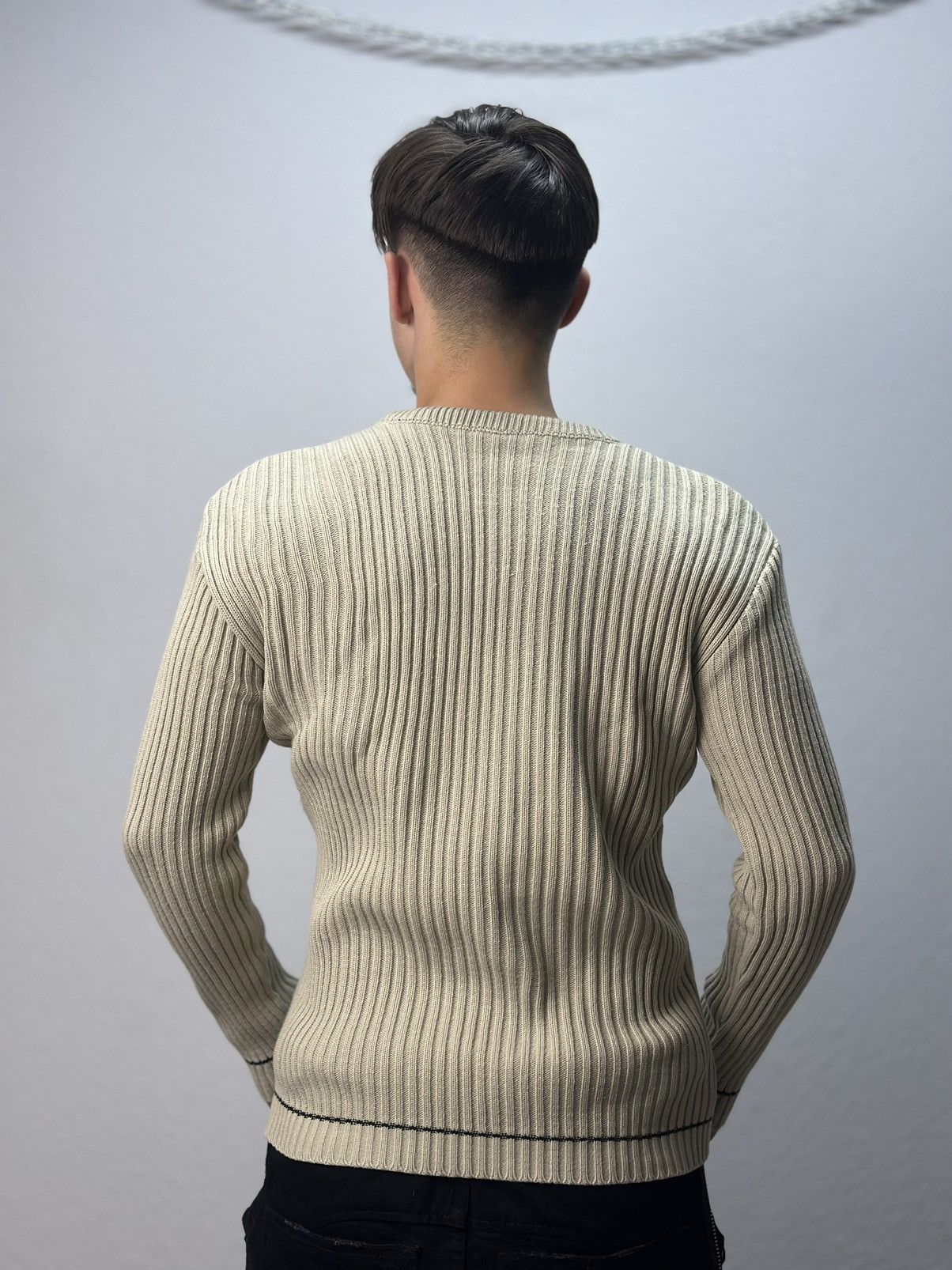 Diesel Vintage Diesel Striped Knit Sweater Distressed Avantgarde Size US M / EU 48-50 / 2 - 10 Thumbnail
