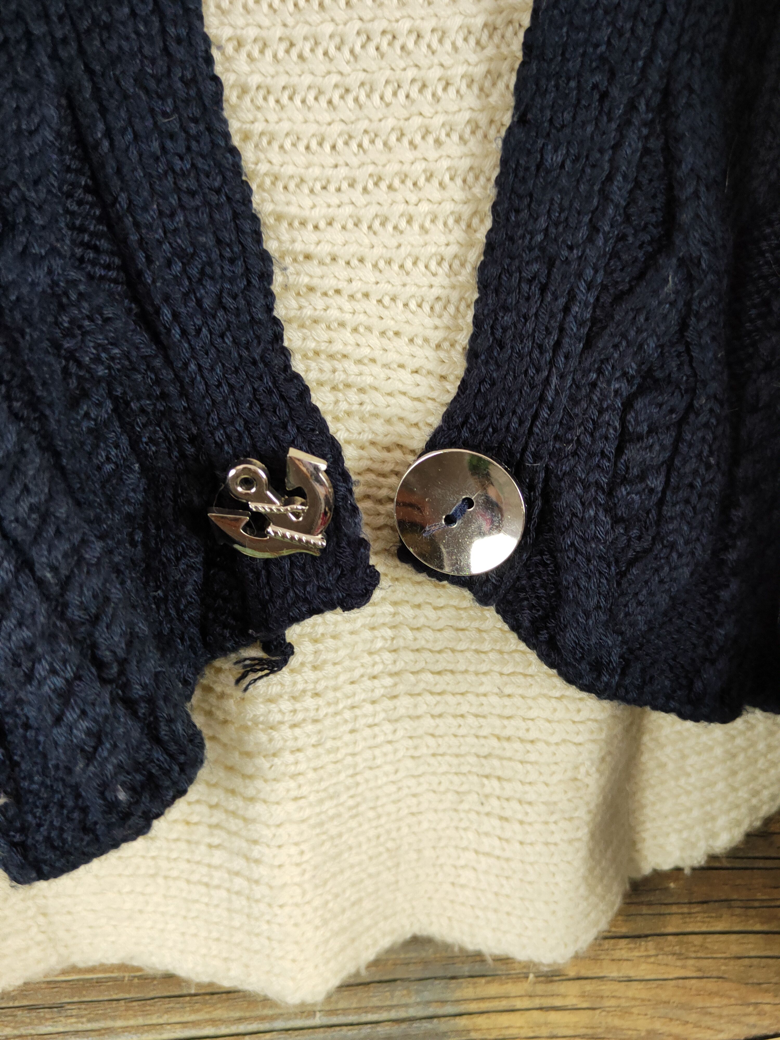 Homespun Knitwear × Japanese Brand Jour de Language Mavy Cream Knitwear Cardigan #W973 Size M / US 6-8 / IT 42-44 - 3 Thumbnail