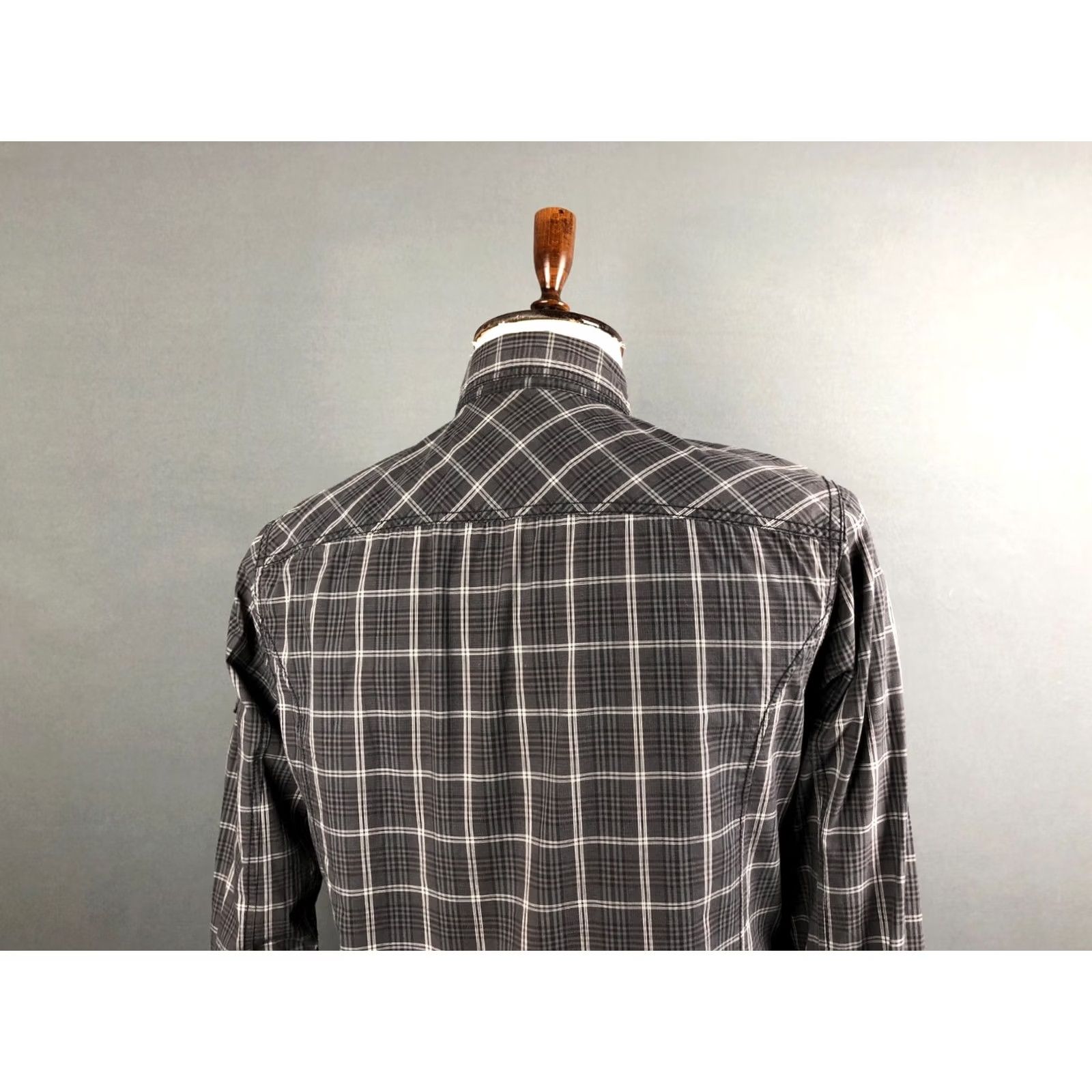 Harley Davidson Harley-Davidson Men's Shirt M Gray Cotton Check Button-Up Casual Regular Size US M / EU 48-50 / 2 - 5 Thumbnail