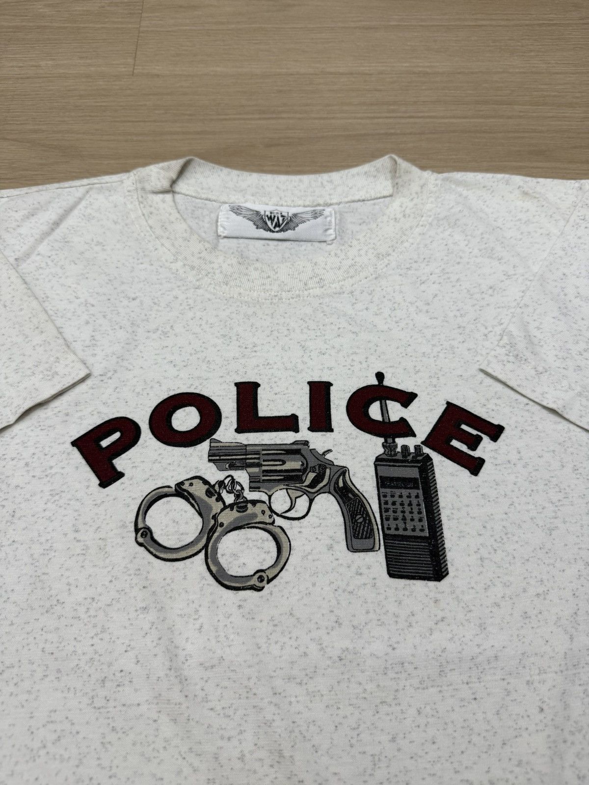 Vintage Vintage t-shirt police Size US L / EU 52-54 / 3 - 1 Thumbnail
