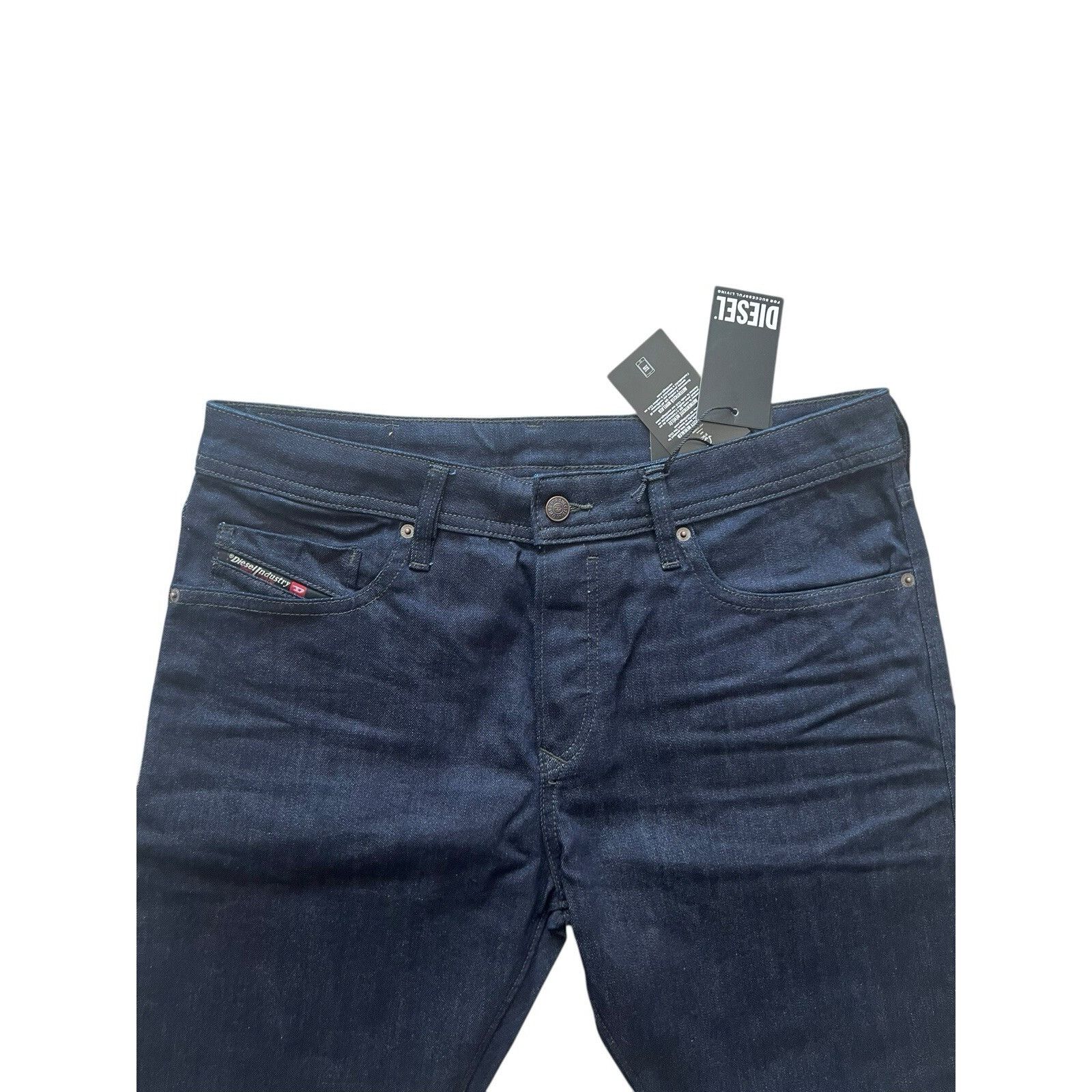 Diesel Diesel Mens Buster Tapered Jeans RB060 Dark Blue Size 34/32 Size US 34 / EU 50 - 4 Thumbnail