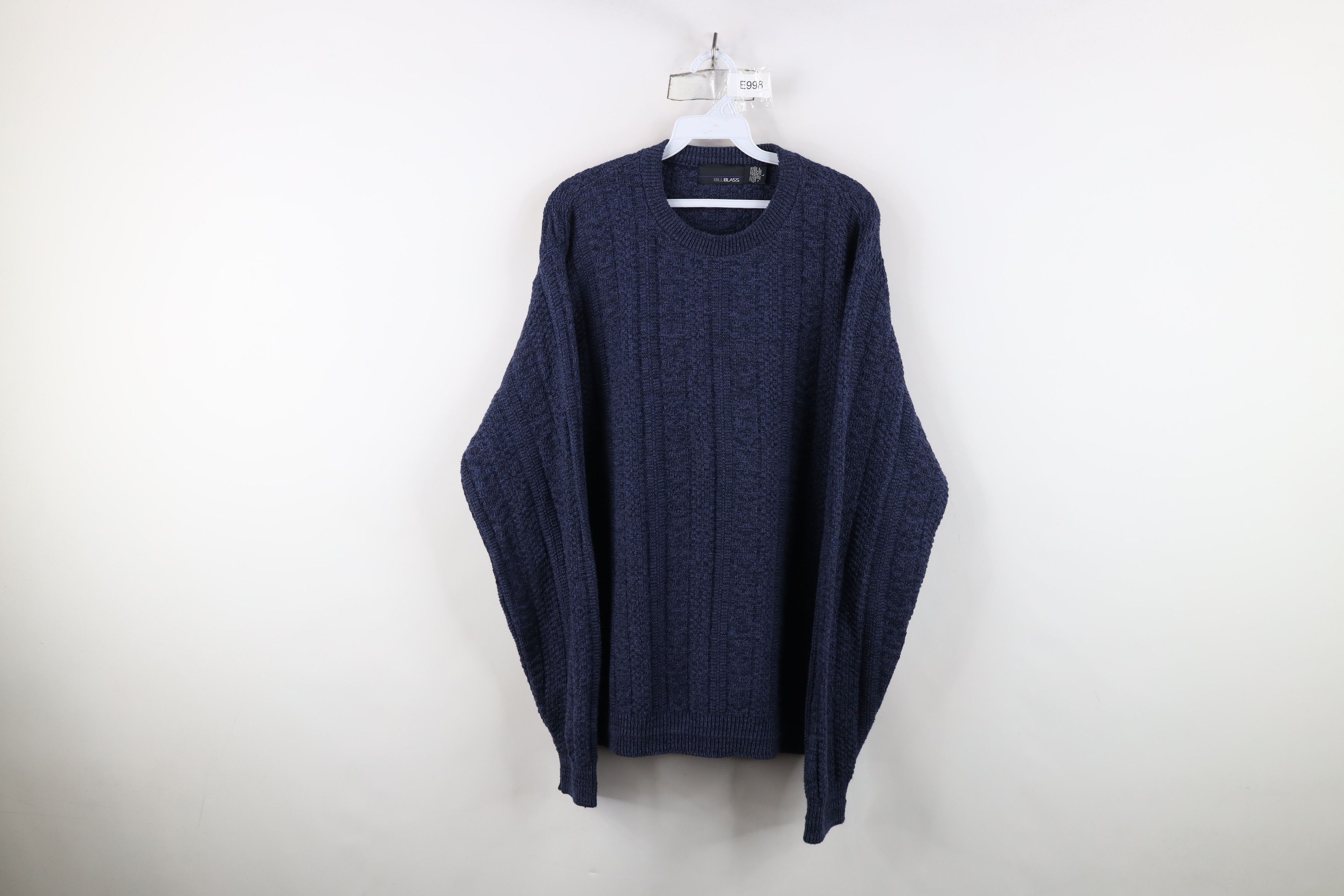 Vintage Vintage 90s Streetwear Framed Chunky Ribbed Knit Sweater Size US L / EU 52-54 / 3 - 1 Thumbnail