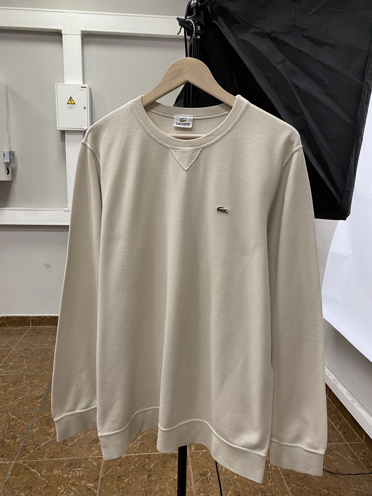 Lacoste 🇺🇸 Vintage 90s Lacoste Sweatshirt College Style Hype Rare Y2K Size US L / EU 52-54 / 3 - 1 Thumbnail