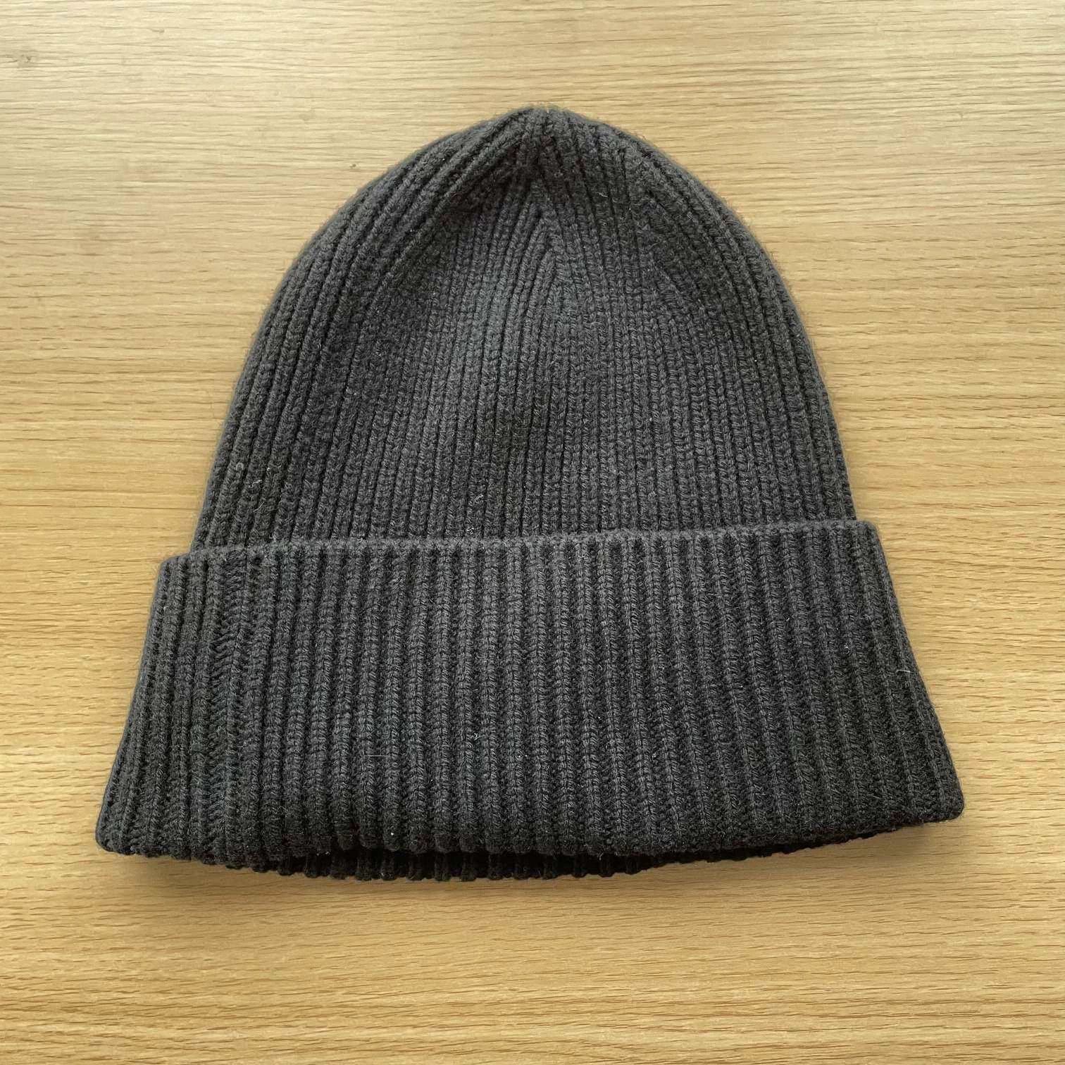Louis Vuitton LV knit cashmere black hat 98% new 50cm Size ONE SIZE - 2 Thumbnail