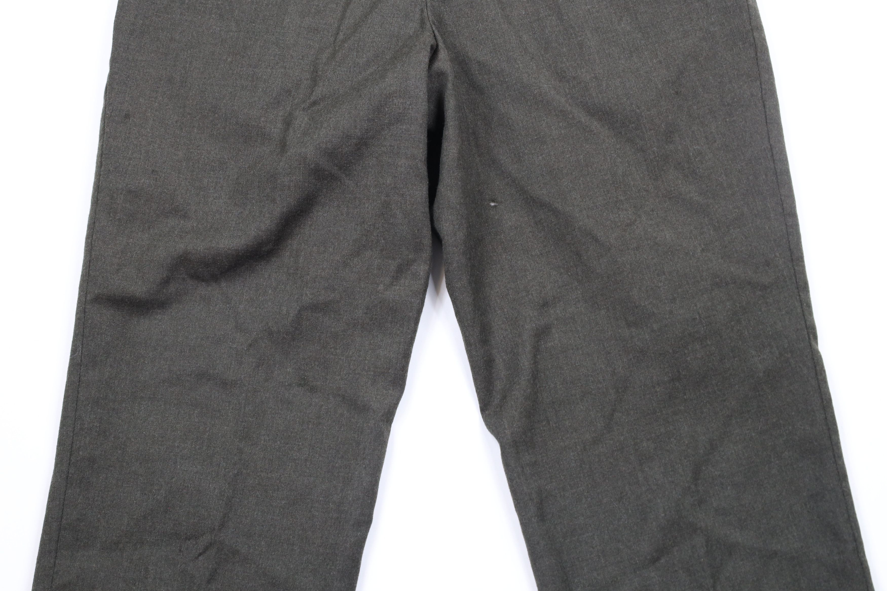 Ralph Lauren × Vintage Vintage 90s Chaps Ralph Lauren Wool Wide Leg Pants Green Size US 34 / EU 50 - 10 Thumbnail