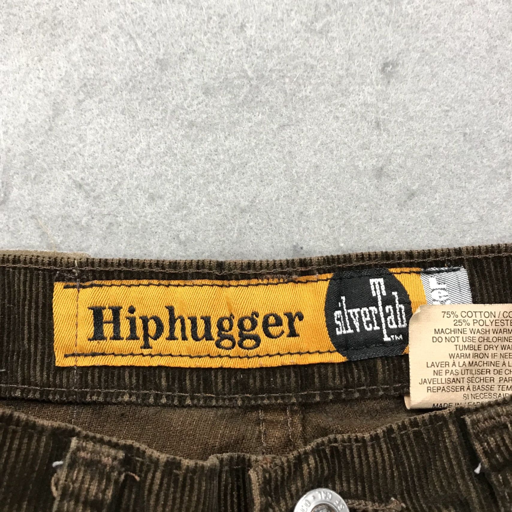 Levi's VINTAGE Levi's Silvertab Pants Womens 26 Brown Hiphugger Corduroy 90s Casual Jeans Size 26" / US 2 / IT 38 - 4 Thumbnail