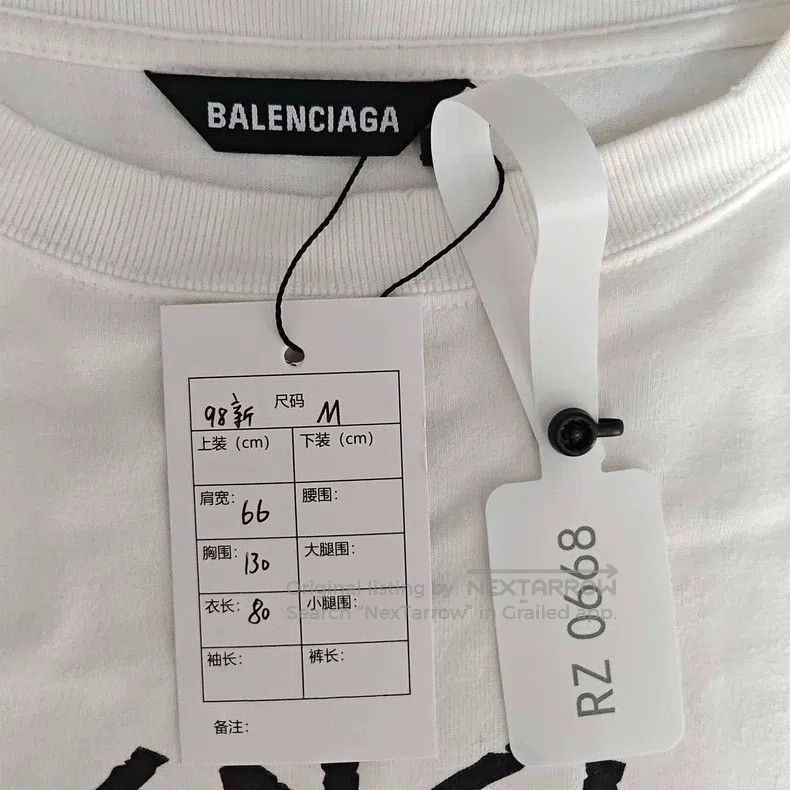 Balenciaga Balenciaga Marathon Short Sleeve Size US M / EU 48-50 / 2 - 2 Thumbnail