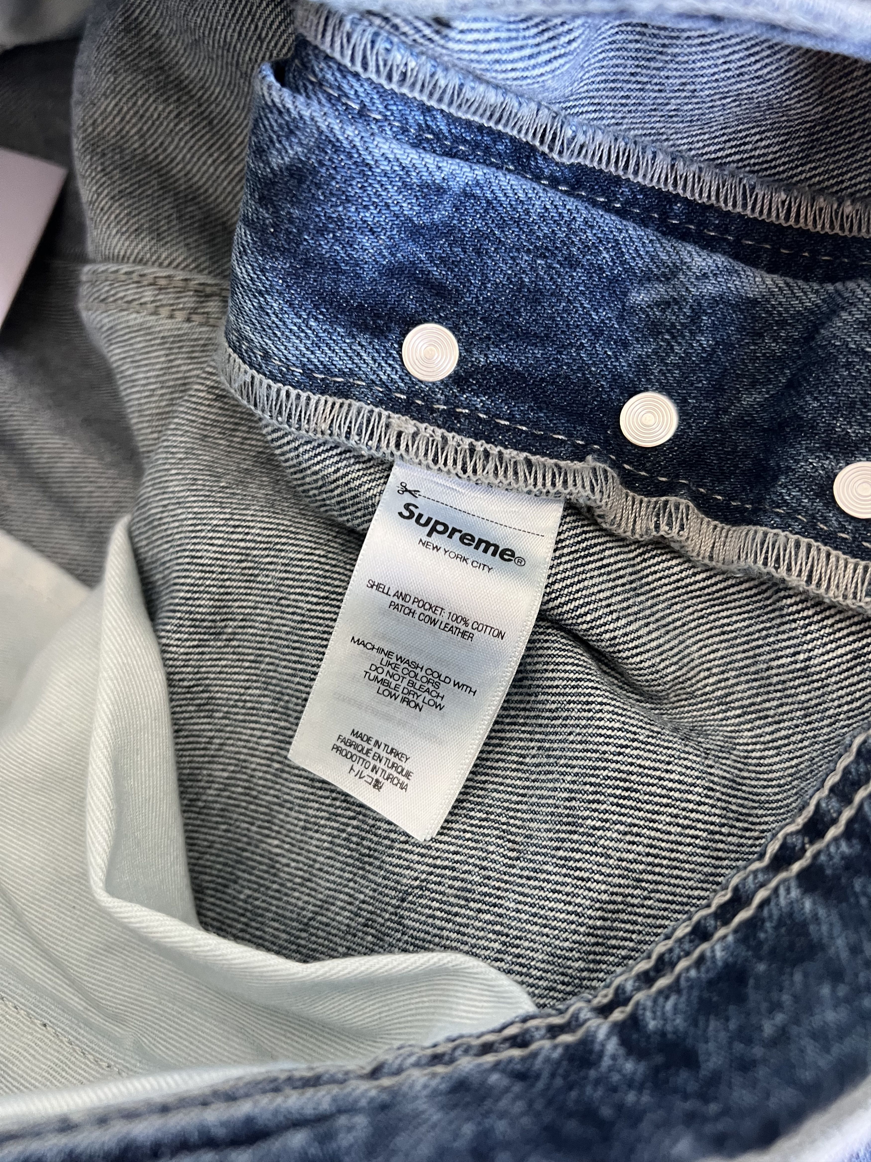 Martine Rose × Supreme Martine Rose Supreme Denim Cargo Pants in Blue Size US 32 / EU 48 - 8 Thumbnail