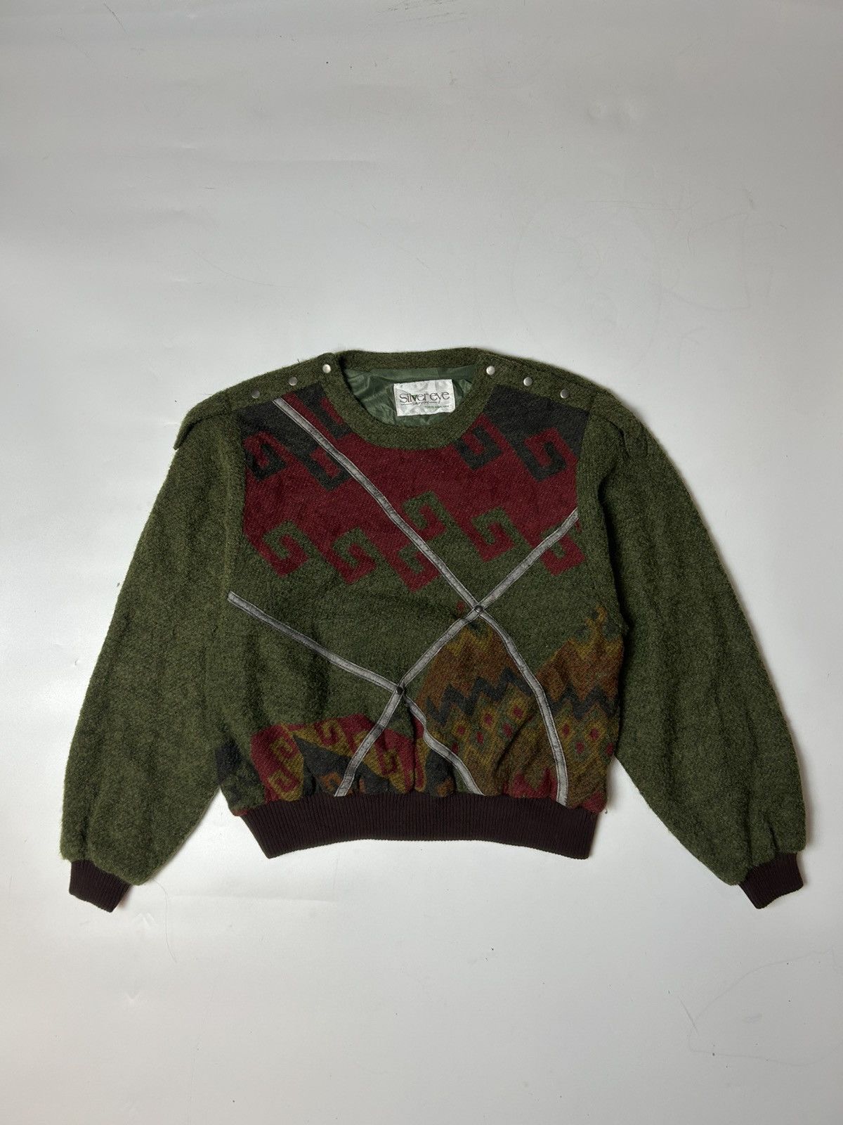Japanese Brand SILVER EYE WOOL SWEATSHIRT Size S / US 4 / IT 40 - 1 Thumbnail