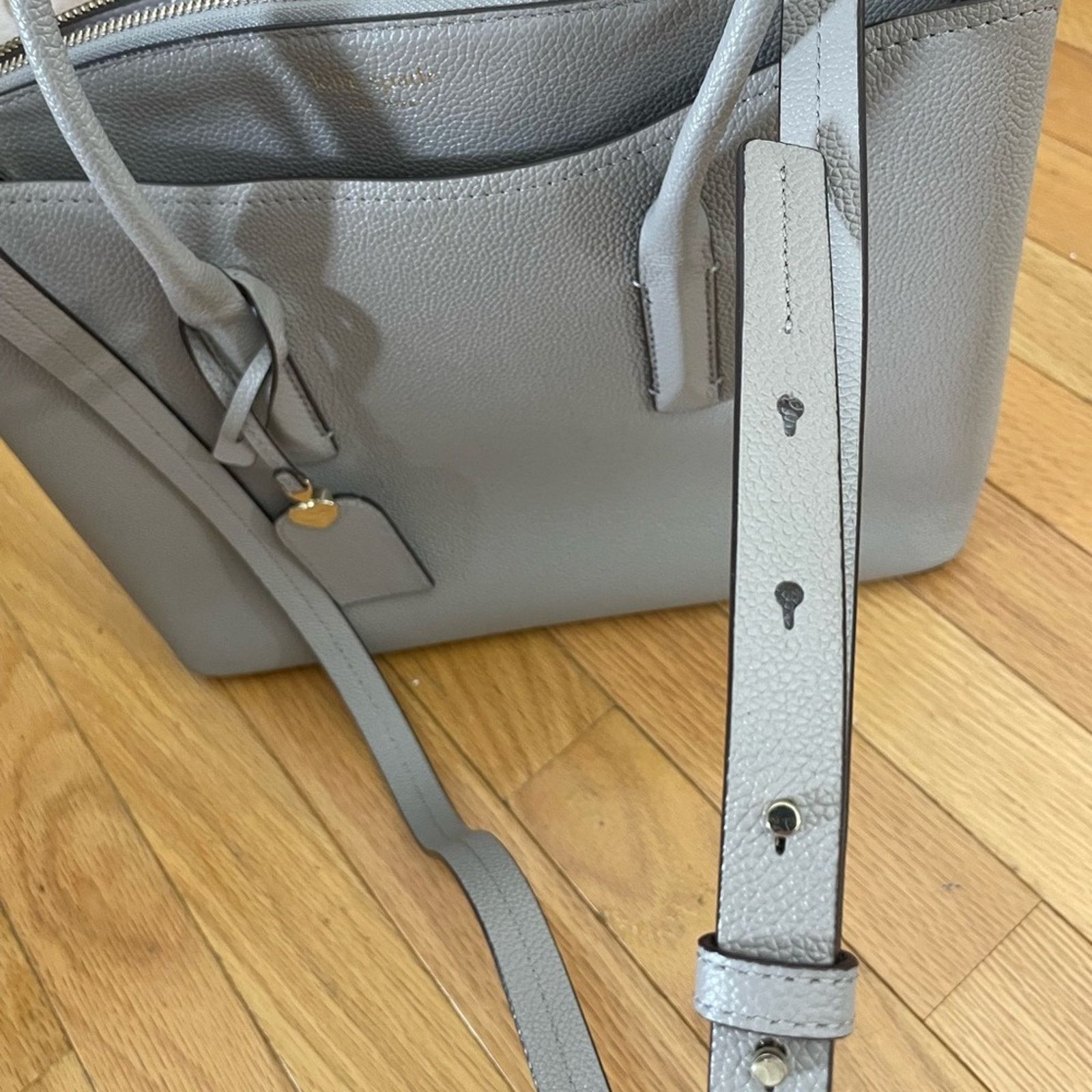 Kate Spade Kate Spade Elegant Gray Satchel Size ONE SIZE - 12 Thumbnail