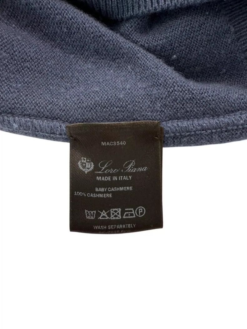 Loro Piana LORO PIANA Female pure color cashmere baby hooded knit swe Size S / US 4 / IT 40 - 9 Thumbnail