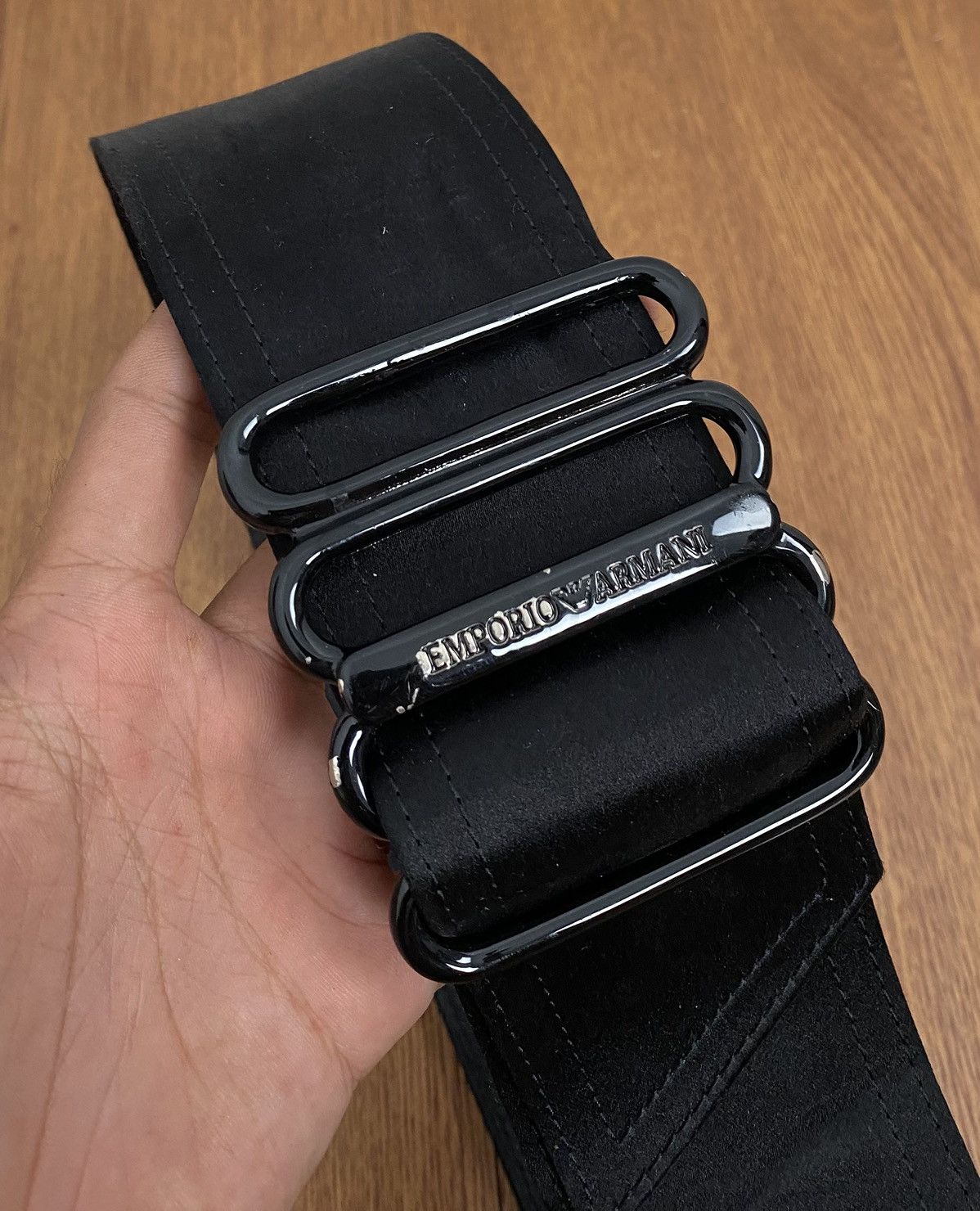 Emporio Armani Emporio armani genuine leather belt Size ONE SIZE - 3 Thumbnail