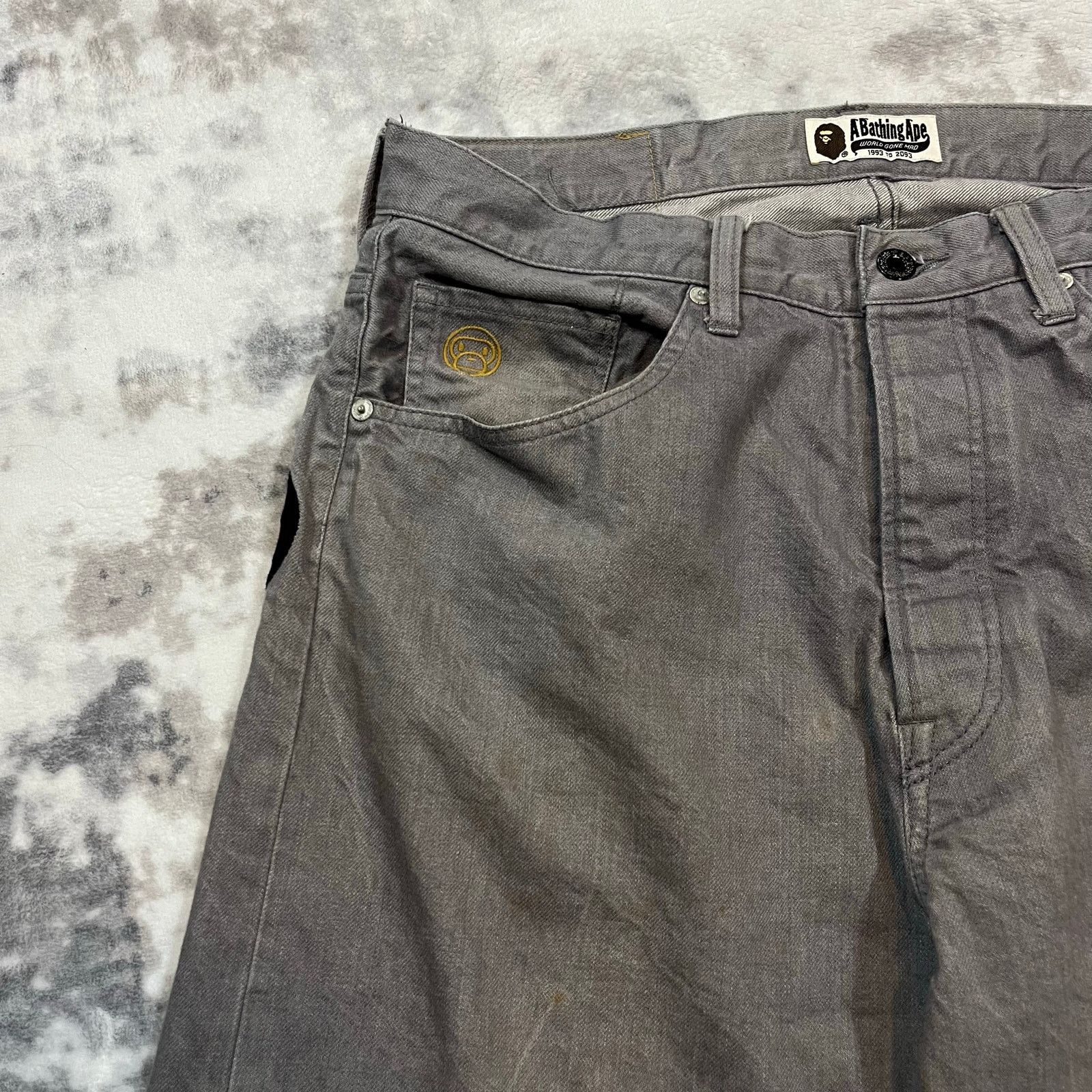 Bape × Nigo Authentic Bape 2000’s Baby Milo Banana Jeans 32 Size US 32 / EU 48 - 7 Thumbnail