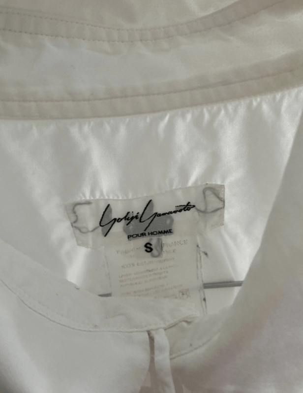 Yohji Yamamoto Yamamoto Shirt White Pour Homme jacket Sweater Coat EX0130 Size US S / EU 44-46 / 1 - 4 Thumbnail