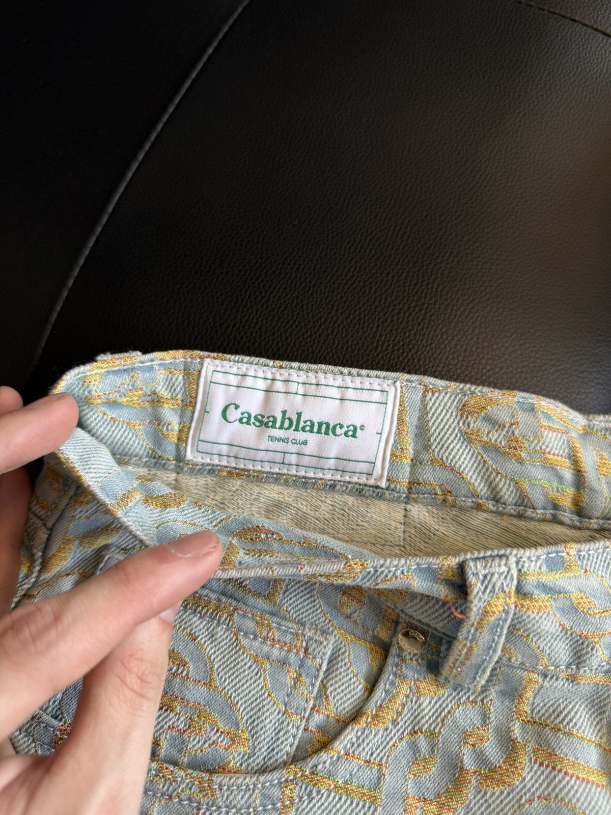 Casablanca Casablanca Jeans Size 30 Monogram Print Straight-leg $950 Size US 30 / EU 46 - 9 Thumbnail