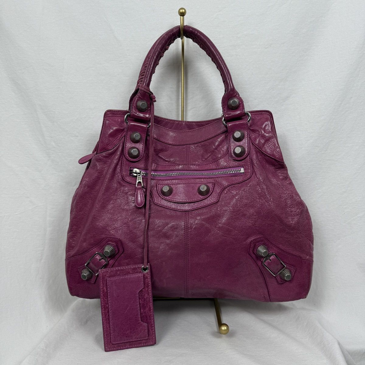 BALENCIAGA CITY BAG IN PINK