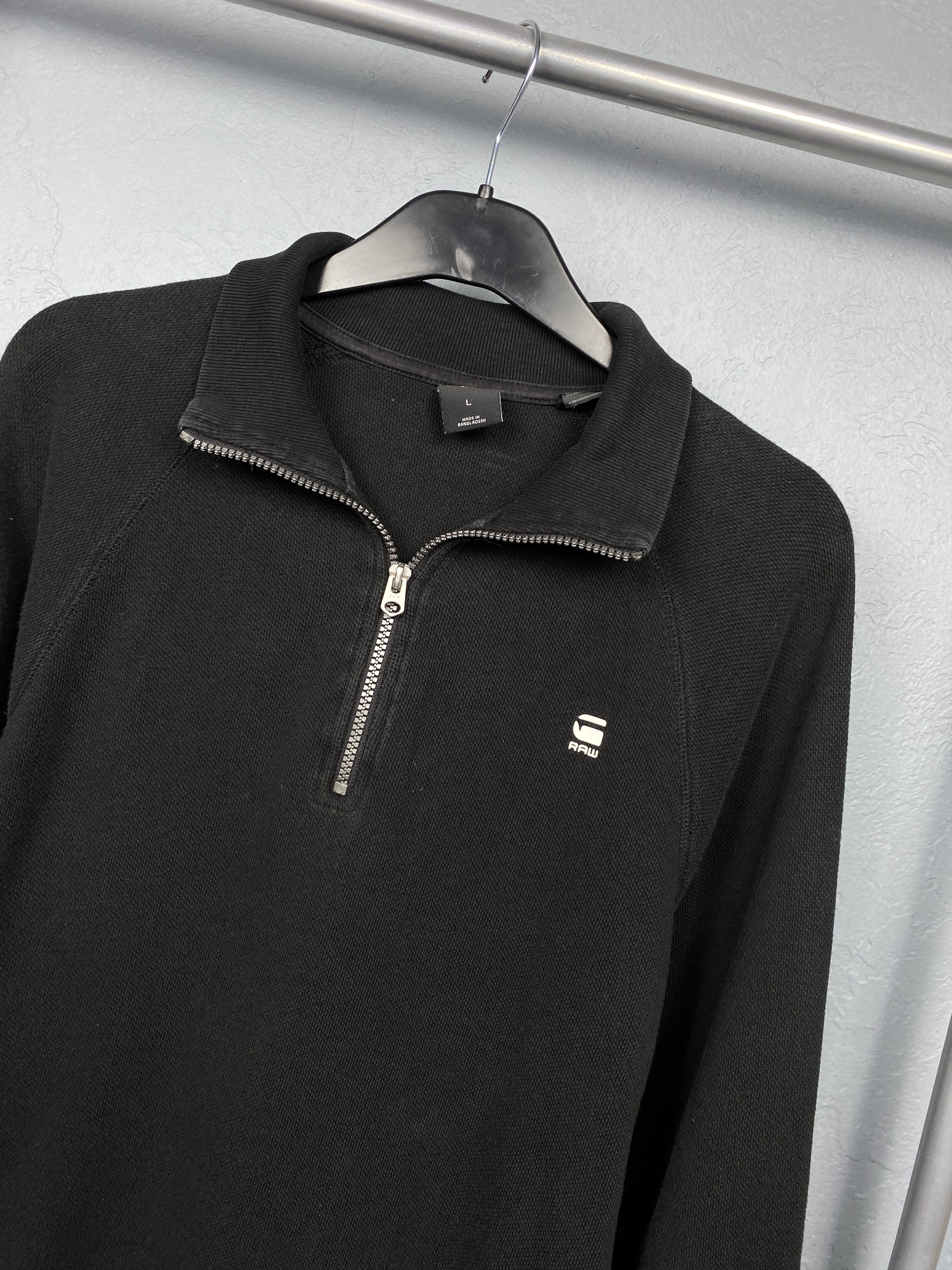 G-Star G Star Raw Vintage Mens Quarter Zip 1\4 Sweater Size US L / EU 52-54 / 3 - 2 Thumbnail