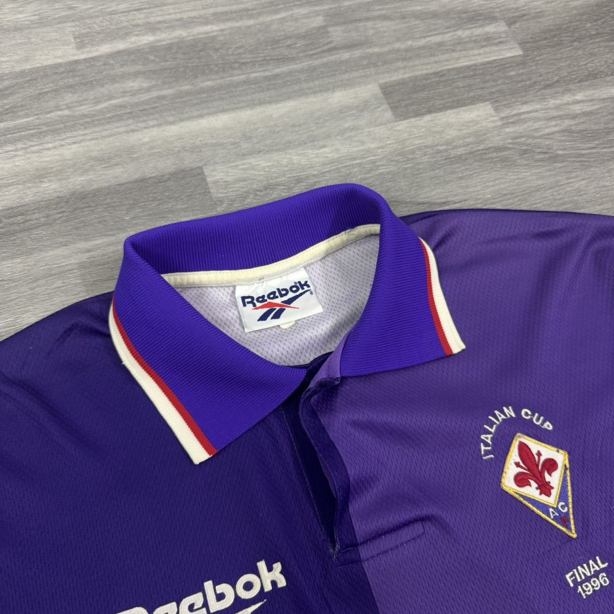 Vintage 🔥 Fiorentina 1995/96 – Reebok Sammontana–Batistuta #9 jersey Size US L / EU 52-54 / 3 - 5 Thumbnail