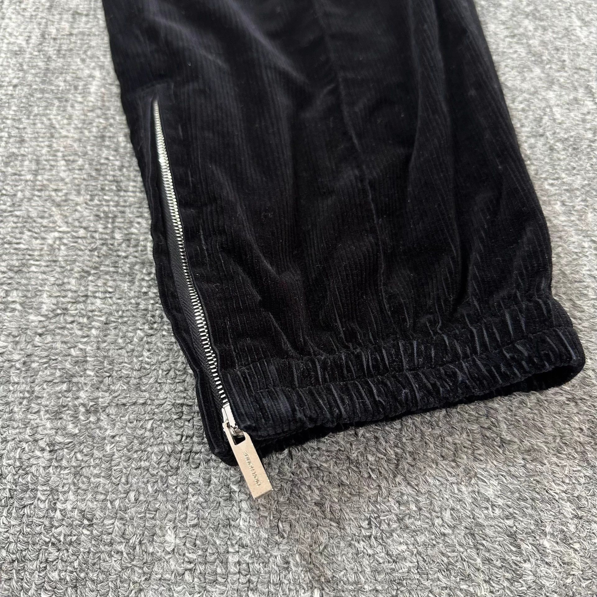 Dior Dior Black Corduroy Side Zip Drawstring Sweatpants 48 Size US 32 / EU 48 - 2 Thumbnail