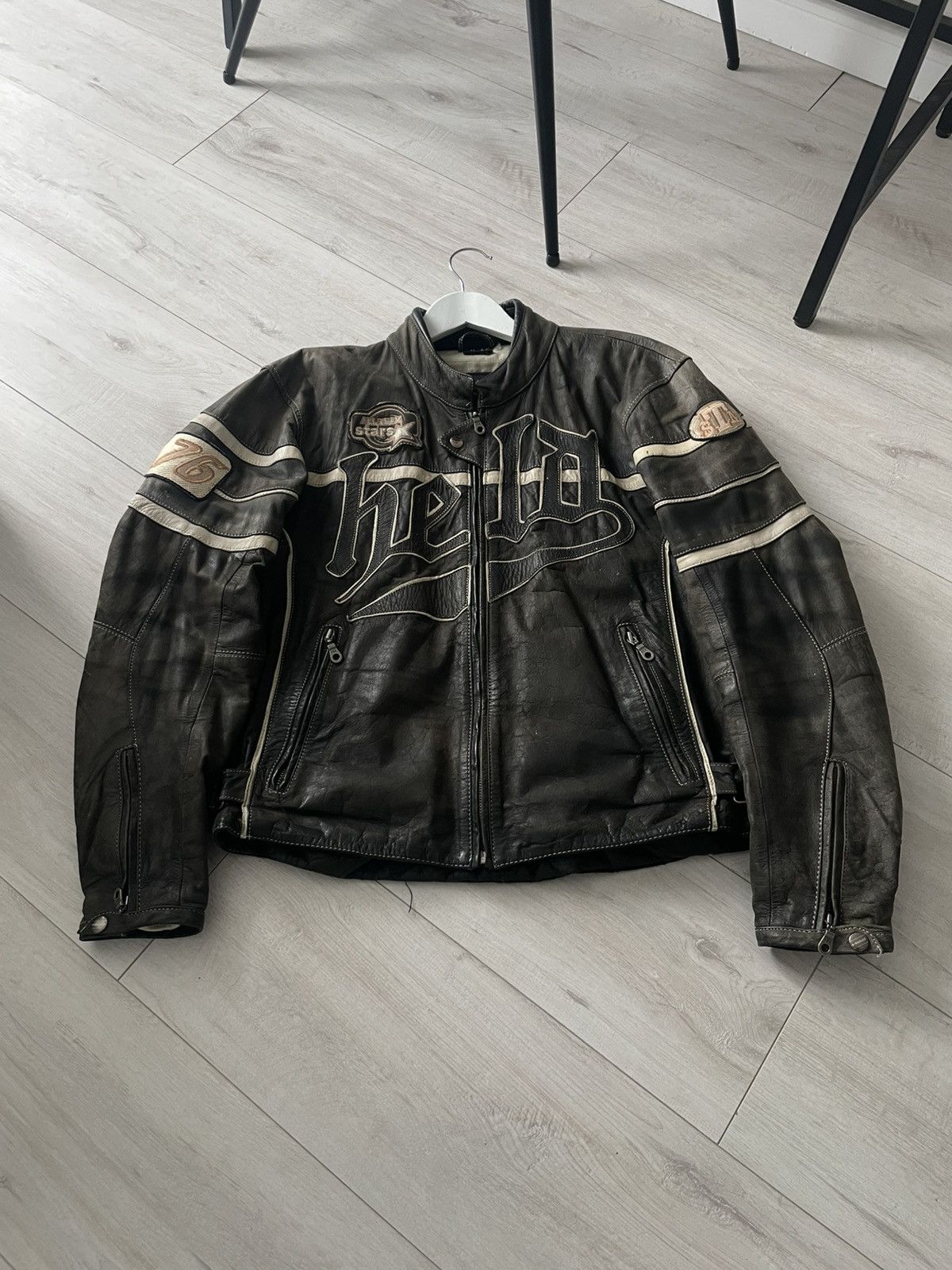 Vintage Vintage Held 77 Motor Biker 90’s Leather Brown Jacket RARE Size US M / EU 48-50 / 2 - 3 Thumbnail