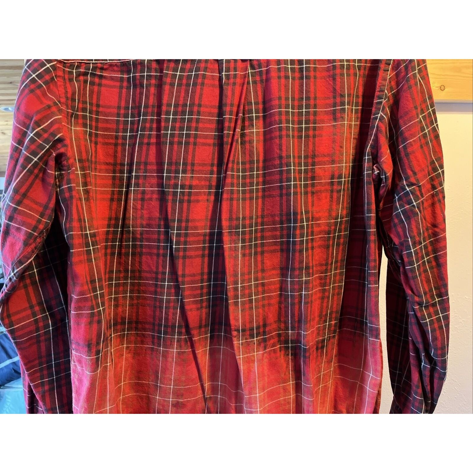 Pendleton Pendleton Mens L Red Plaid LS pima cotton merino wool shirt Size US L / EU 52-54 / 3 - 18 Thumbnail
