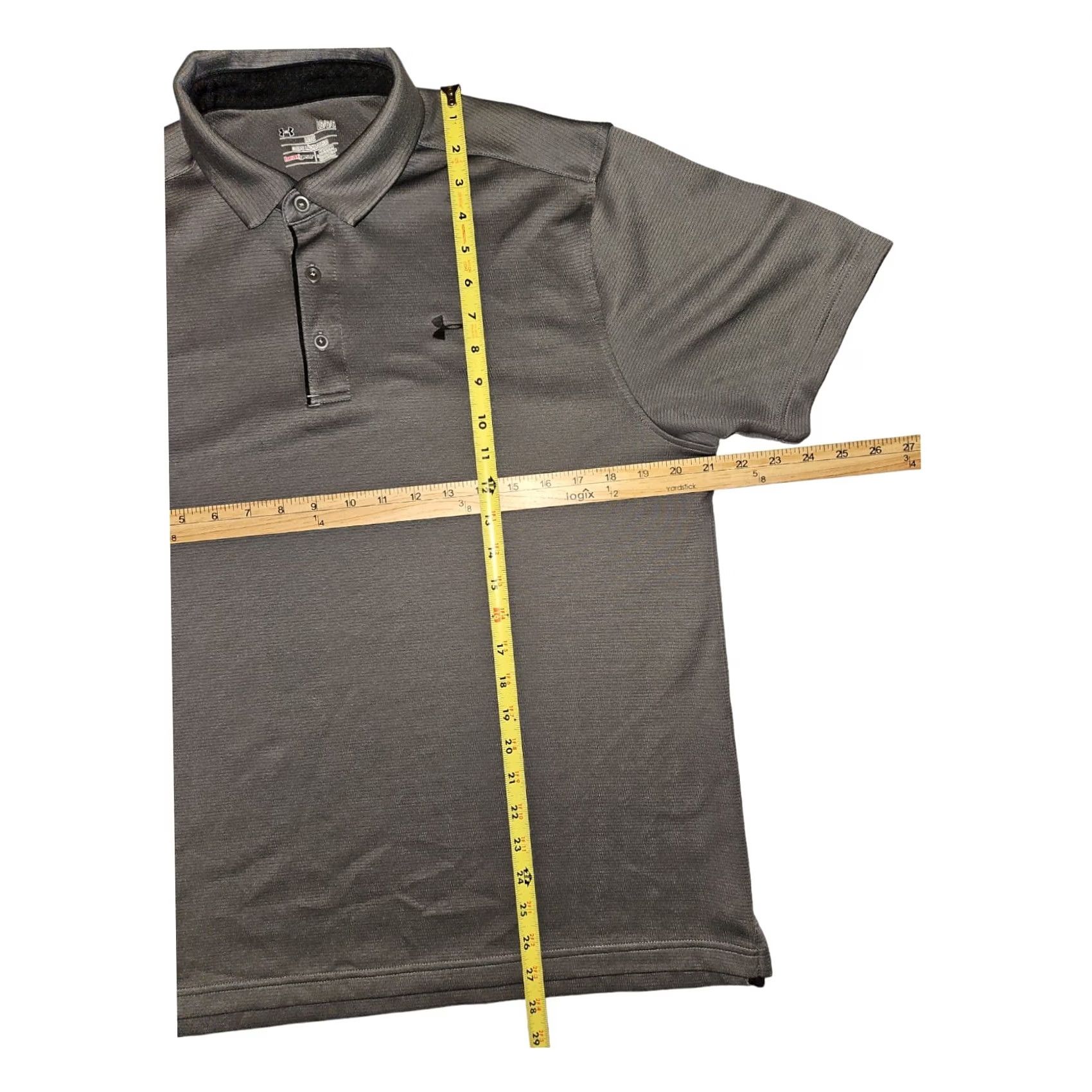 Under Armour Under Armour Polo Large Mens Short Sleeve Gray HeatGear Golf Workwear Size US L / EU 52-54 / 3 - 3 Thumbnail